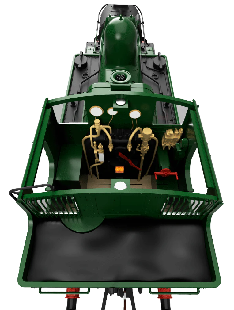 4S-006-022S 14XX Class 0-4-2 1426 BR Green Lined Late Emblem Steam Locomotive - DCC Sound - Image 8