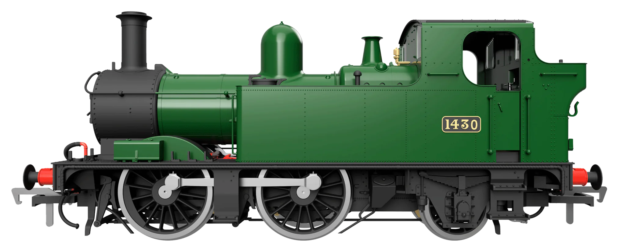 4S-006-023D 14XX Class 0-4-2 1401 BR Black GWR Steam Locomotive - DCC Fitted - Image 10