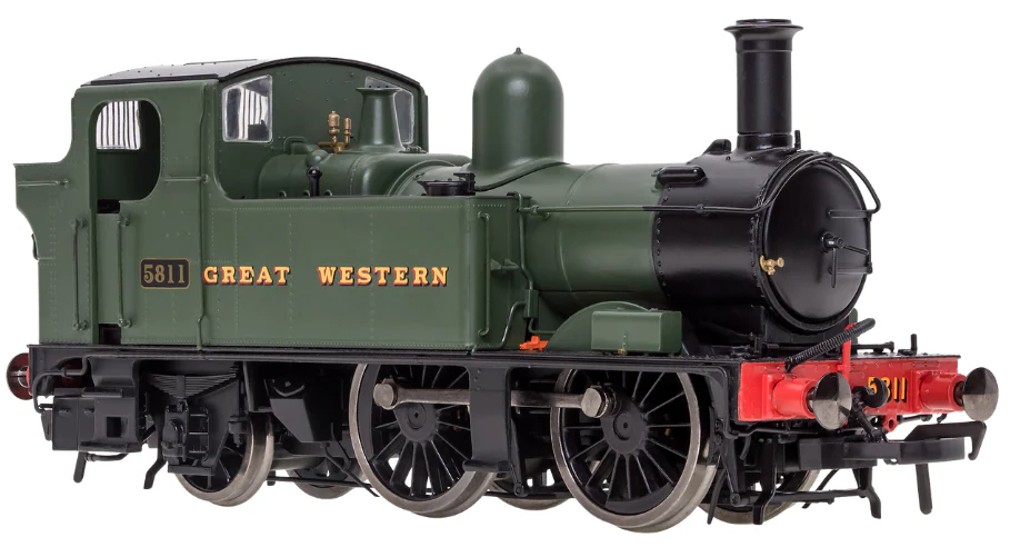 4S-006-050D 58XX Class 0-4-2 5811 Green 'Great Western' Steam Locomotive - DCC Fitted