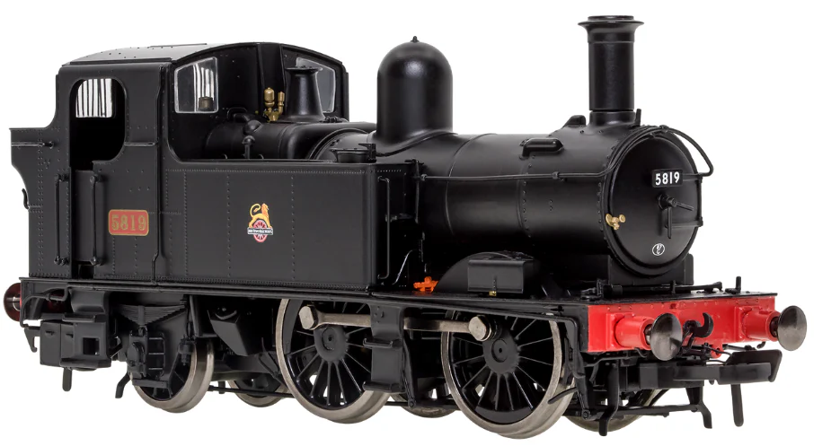 4S-006-051S 58XX Class 0-4-2 5819 BR Black Early Crest Steam Locomotive - DCC Sound