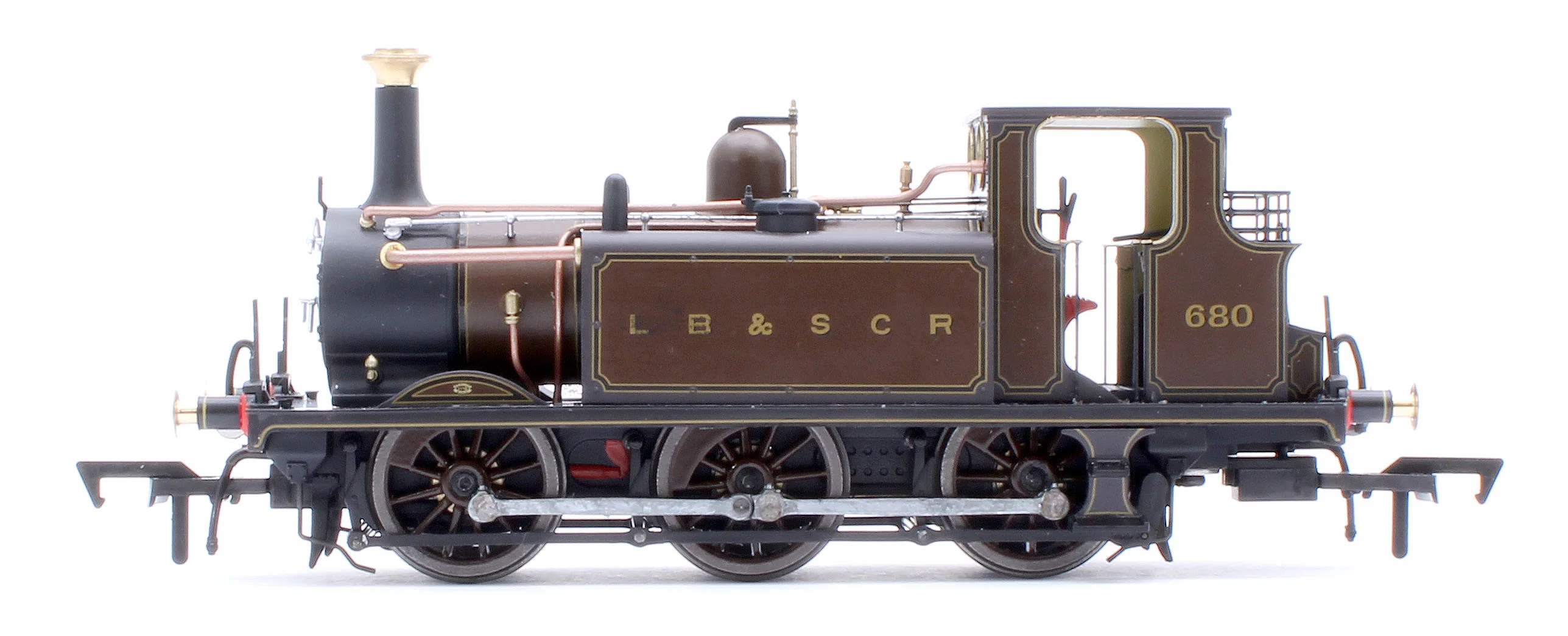4S-010-013S Class A1X Terrier 0-6-0T LBSCR Marsh Umber '680' Steam Locomotive - DCC Sound - Image 2