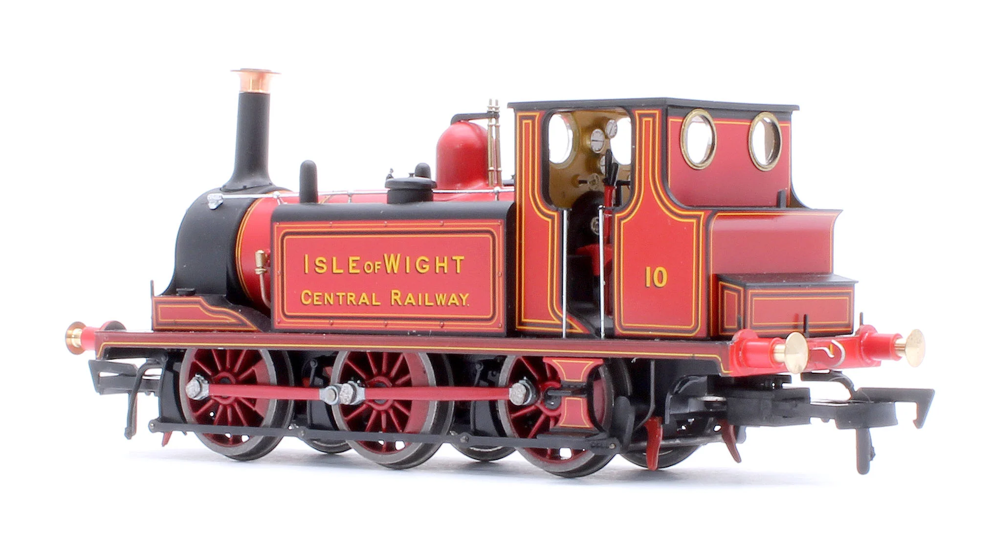 4S-010-014 Class A1 Terrier 0-6-0T Isle of Wight Central Railway Red '10' Steam Locomotive - Image 3