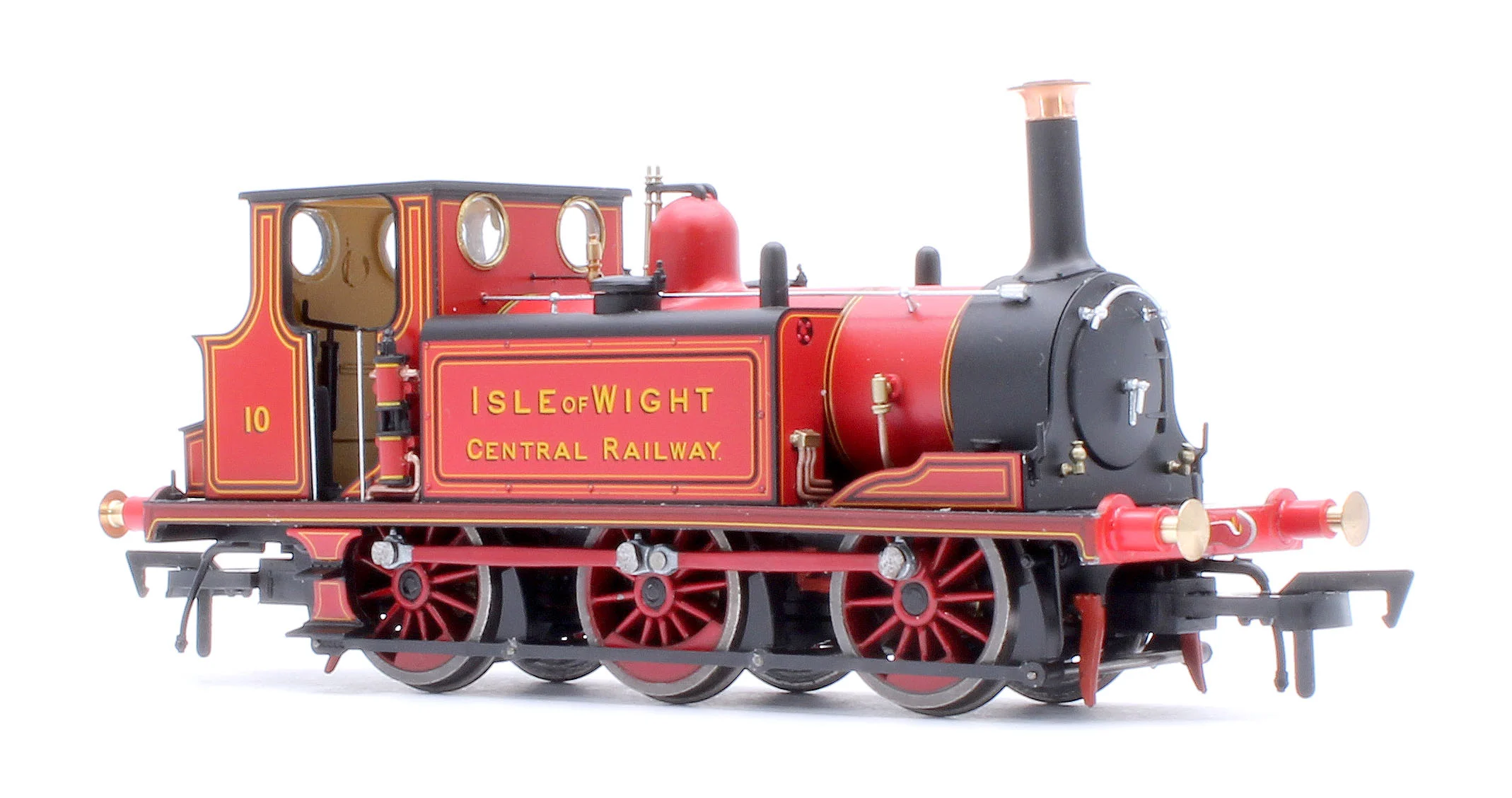 4S-010-014 Class A1 Terrier 0-6-0T Isle of Wight Central Railway Red '10' Steam Locomotive - Image 7