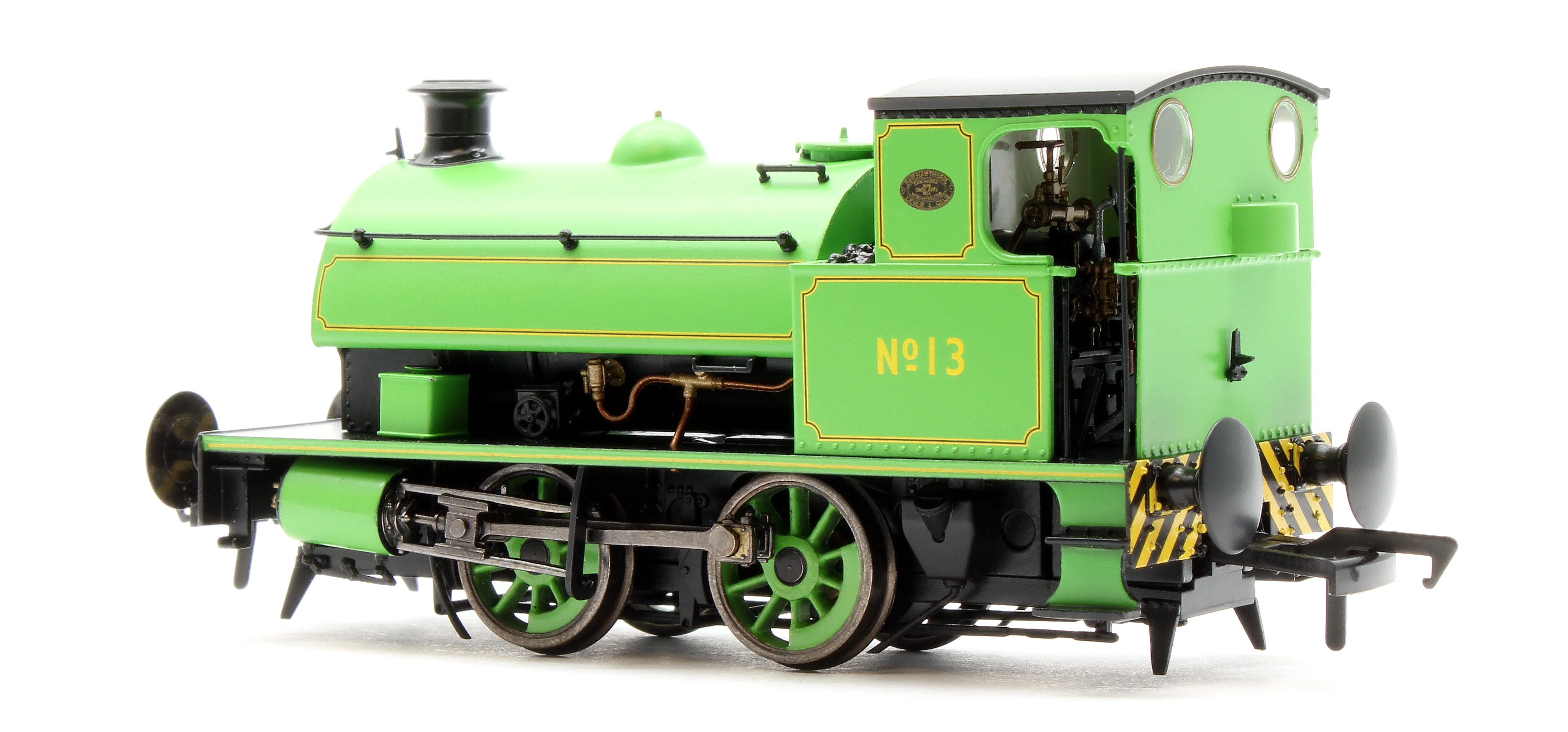 4S-024-008S Hawthorn Leslie 0-4-0 Yellow Chevrons Newcastle Electric Supply 13 - Steam Tank Locomotive - DCC Sound - Image 4