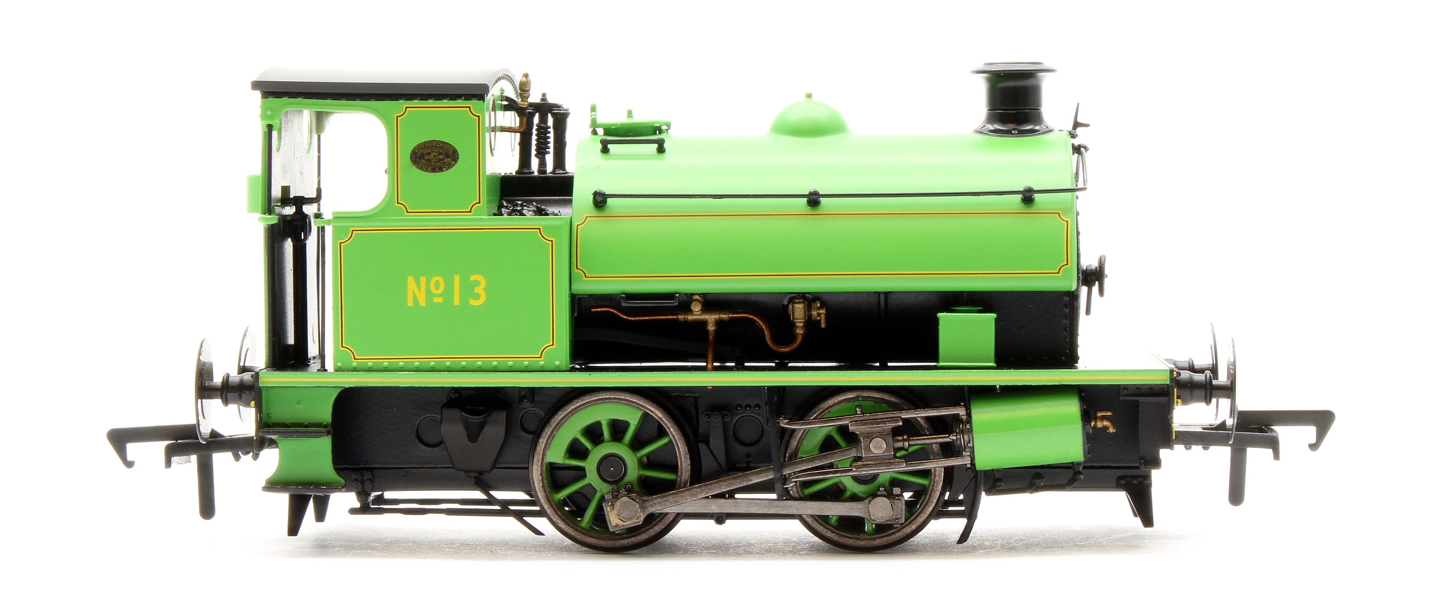 4S-024-008S Hawthorn Leslie 0-4-0 Yellow Chevrons Newcastle Electric Supply 13 - Steam Tank Locomotive - DCC Sound - Image 6