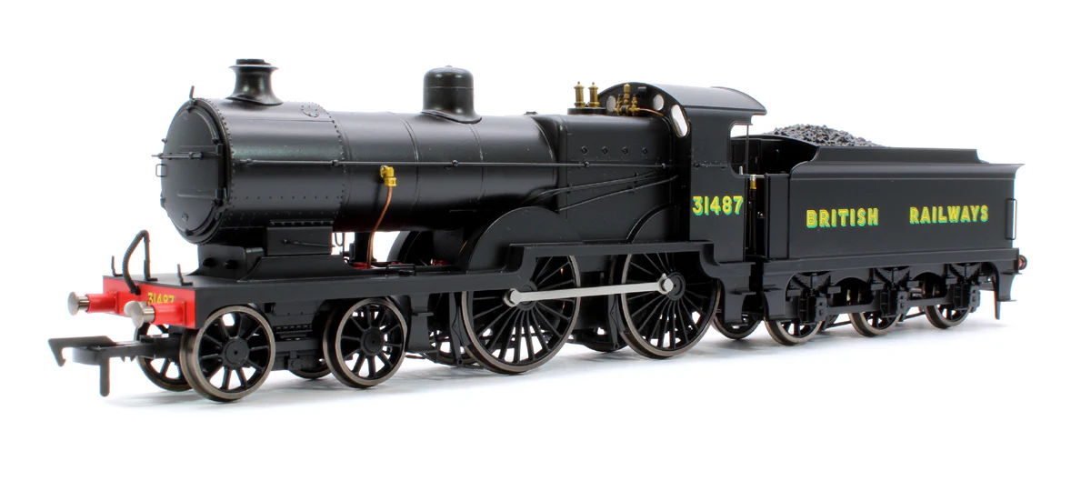 4S-028-006 SECR Maunsell D1 Class BR Black (Sunshine Lettering) 4-4-0 Steam Locomotive No.31487