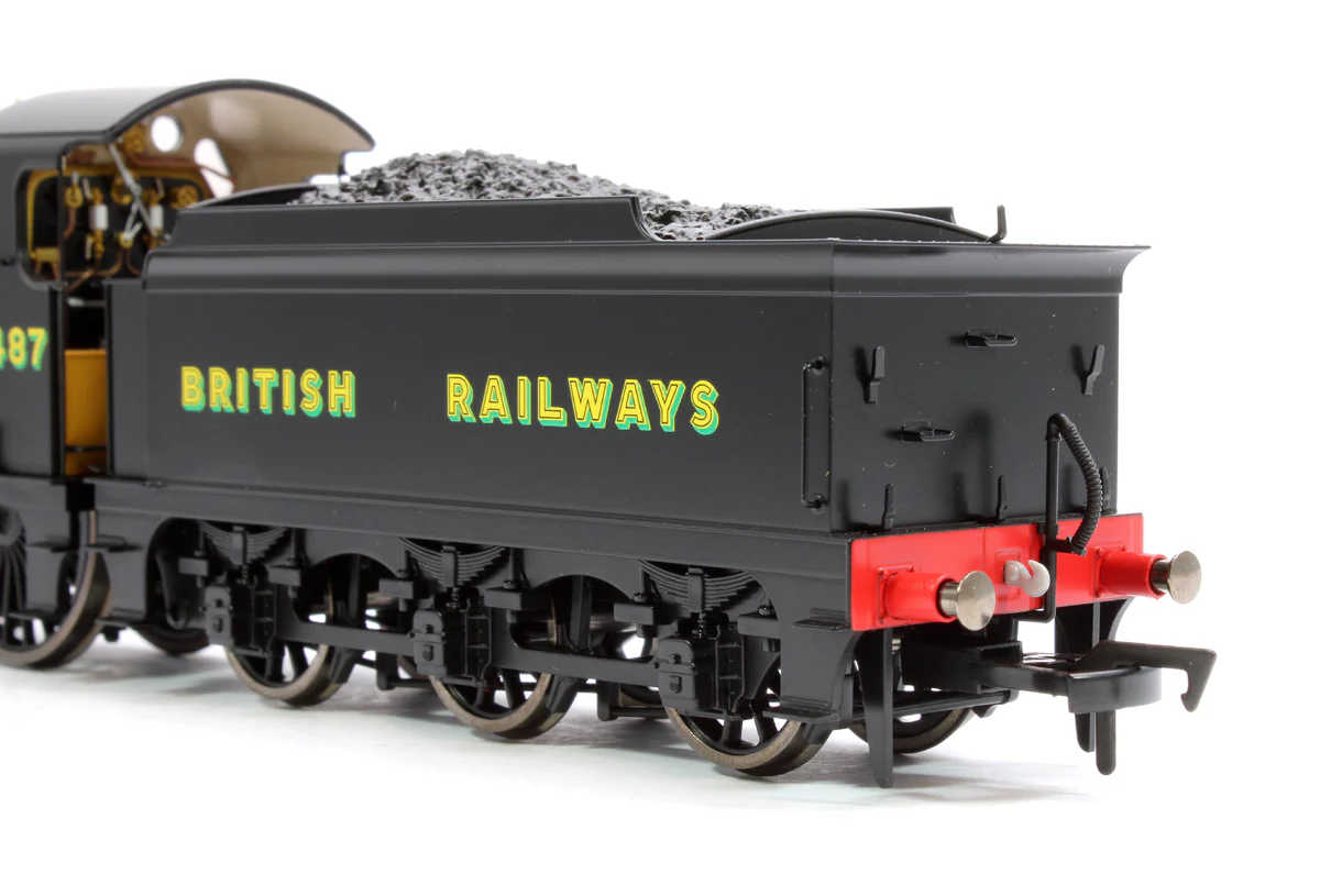 4S-028-006 SECR Maunsell D1 Class BR Black (Sunshine Lettering) 4-4-0 Steam Locomotive No.31487 - Image 9