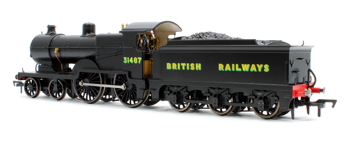 4S-028-006S SECR Maunsell D1 Class BR Black (Sunshine Lettering) 4-4-0 Steam Locomotive No.31487 (DCC Sound) - Image 2