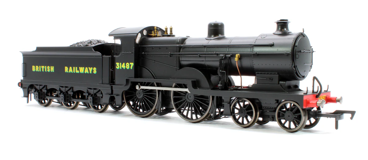 4S-028-006S SECR Maunsell D1 Class BR Black (Sunshine Lettering) 4-4-0 Steam Locomotive No.31487 (DCC Sound) - Image 4