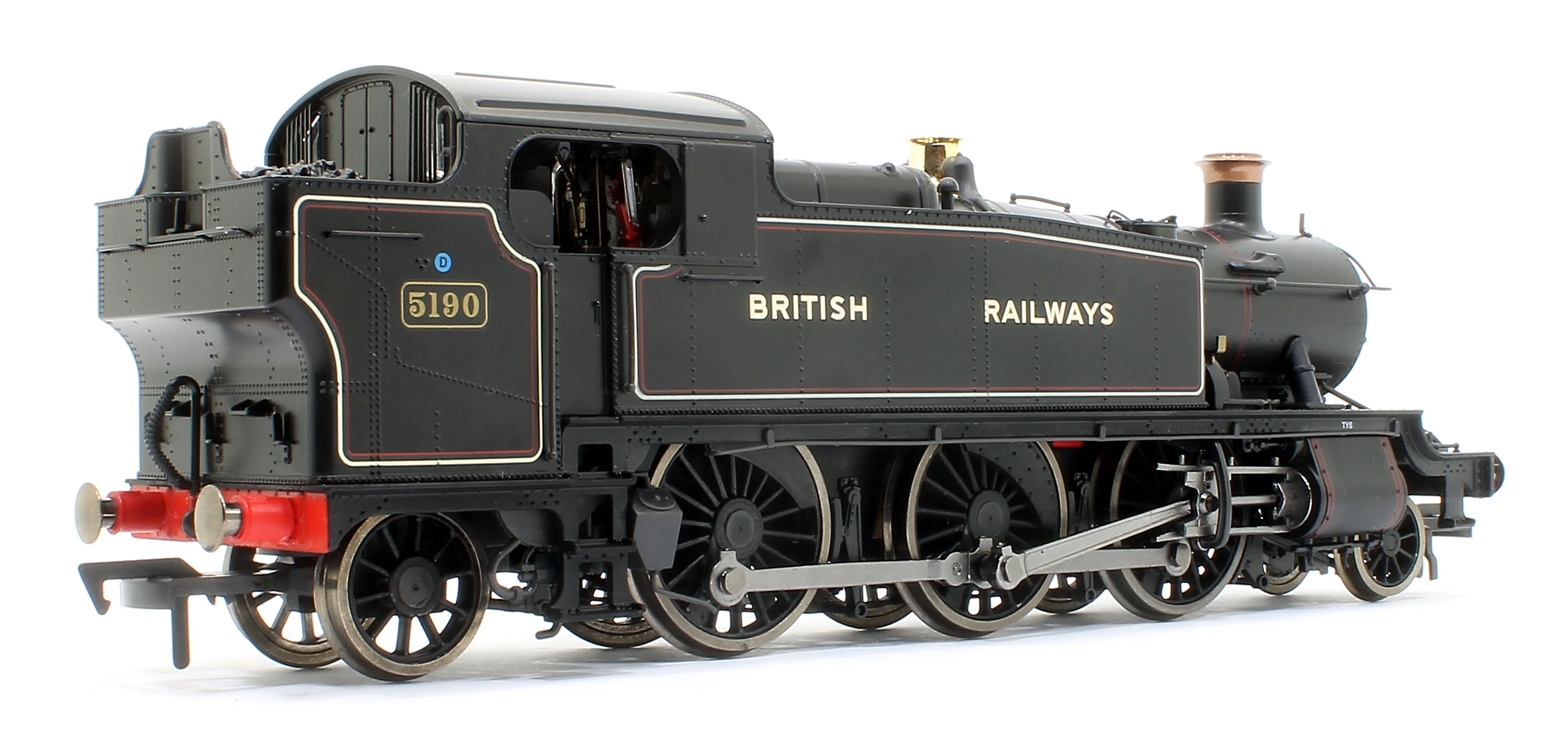 4S-041-005 Large Prairie 2-6-2 Tank Locomotive #5190 Lined Black lettered British Railways - Image 3