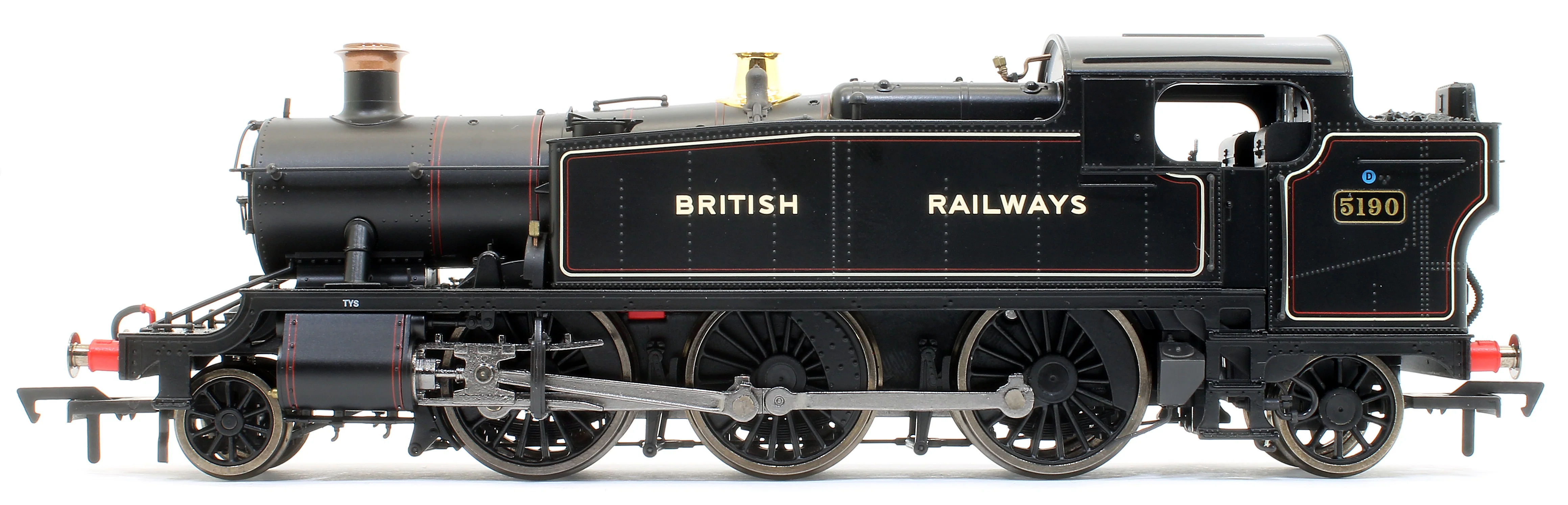 4S-041-005 Large Prairie 2-6-2 Tank Locomotive #5190 Lined Black lettered British Railways - Image 7