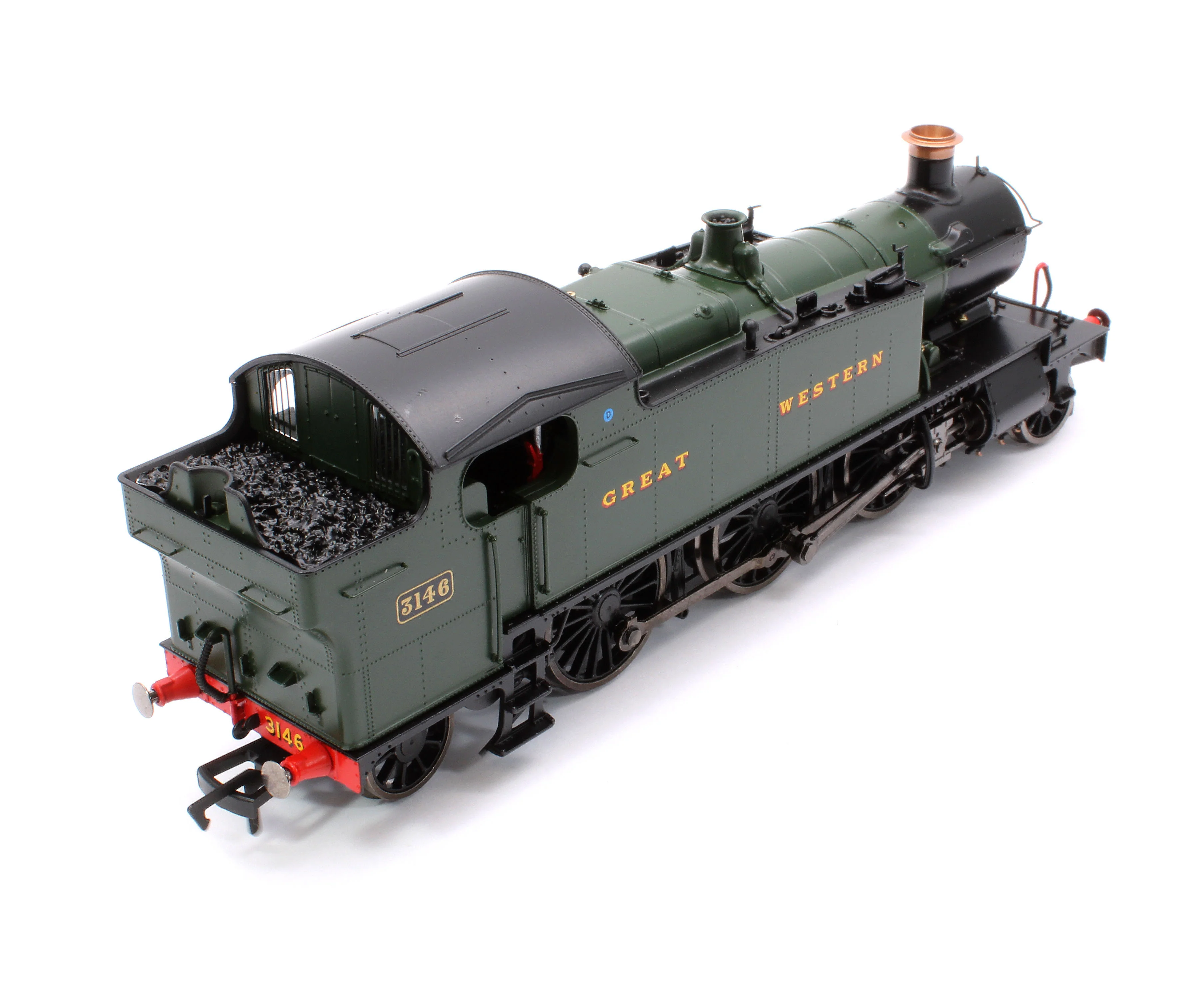 4S-041-008 Large Prairie 3146 GWR Green Great Western Steam Locomotive - Image 10