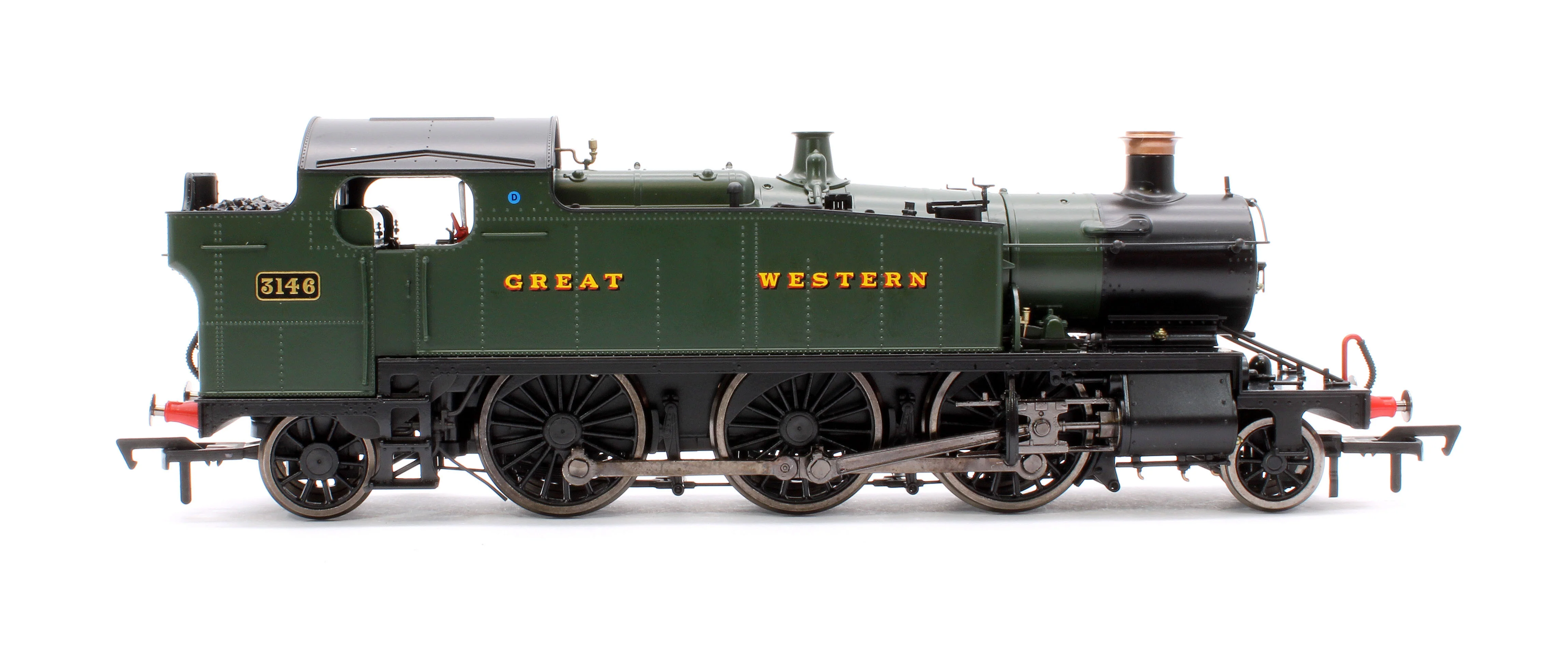 4S-041-008S Large Prairie 3146 GWR Green Great Western Steam Locomotive - DCC Sound - Image 6