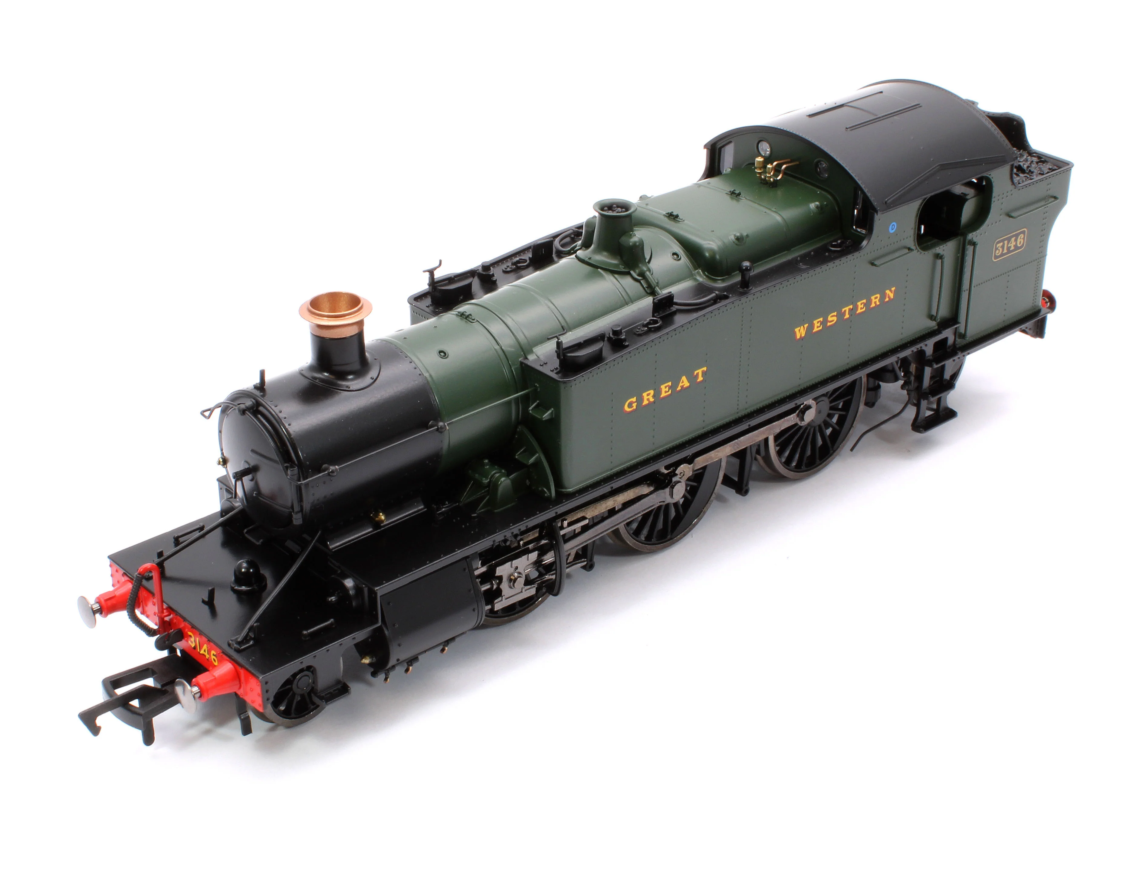 4S-041-008S Large Prairie 3146 GWR Green Great Western Steam Locomotive - DCC Sound - Image 9
