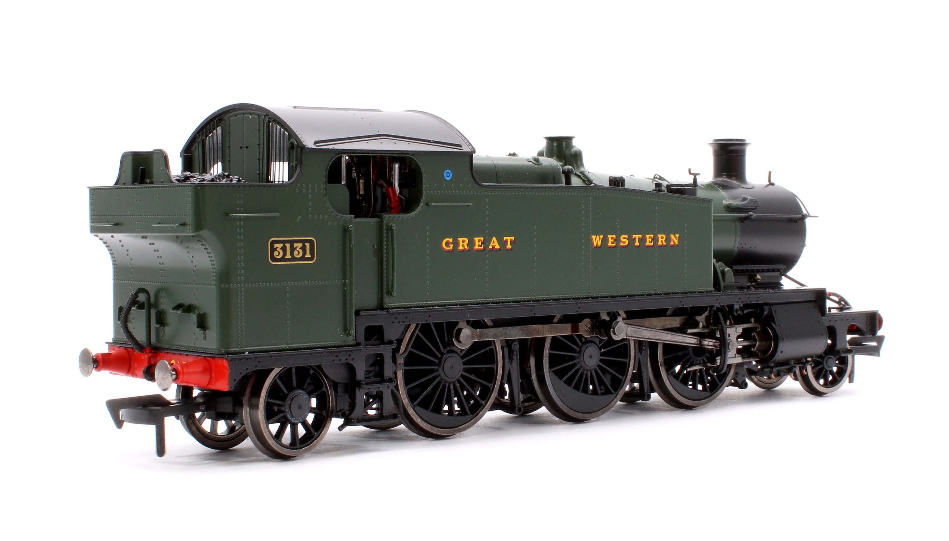 4S-041-009S Large Prairie 3131 GWR Green Great Western Steam Locomotive - DCC Sound - Image 3