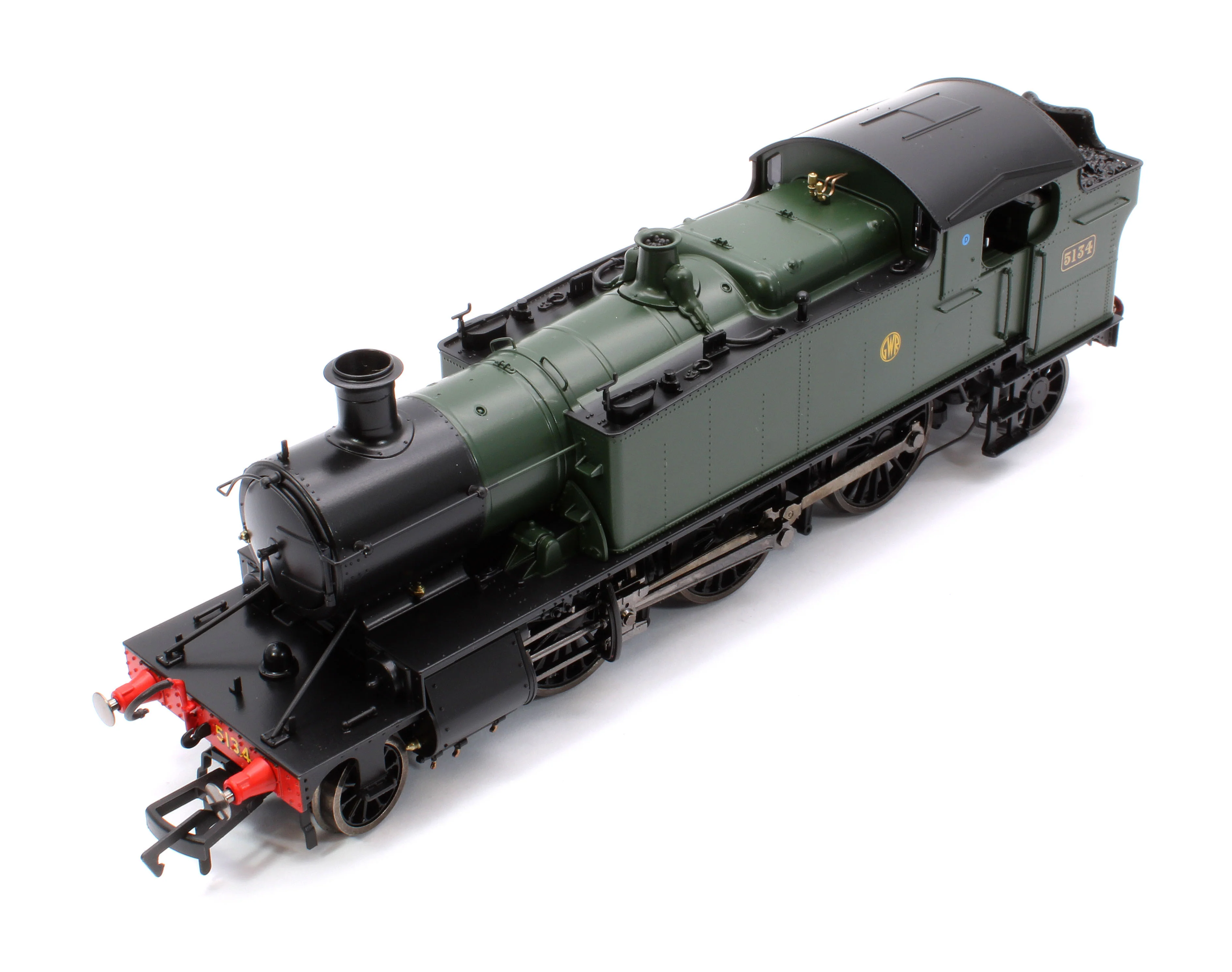 4S-041-010D Large Prairie 5134 GWR Green Shirt Button Steam Locomotive - DCC Fitted - Image 9
