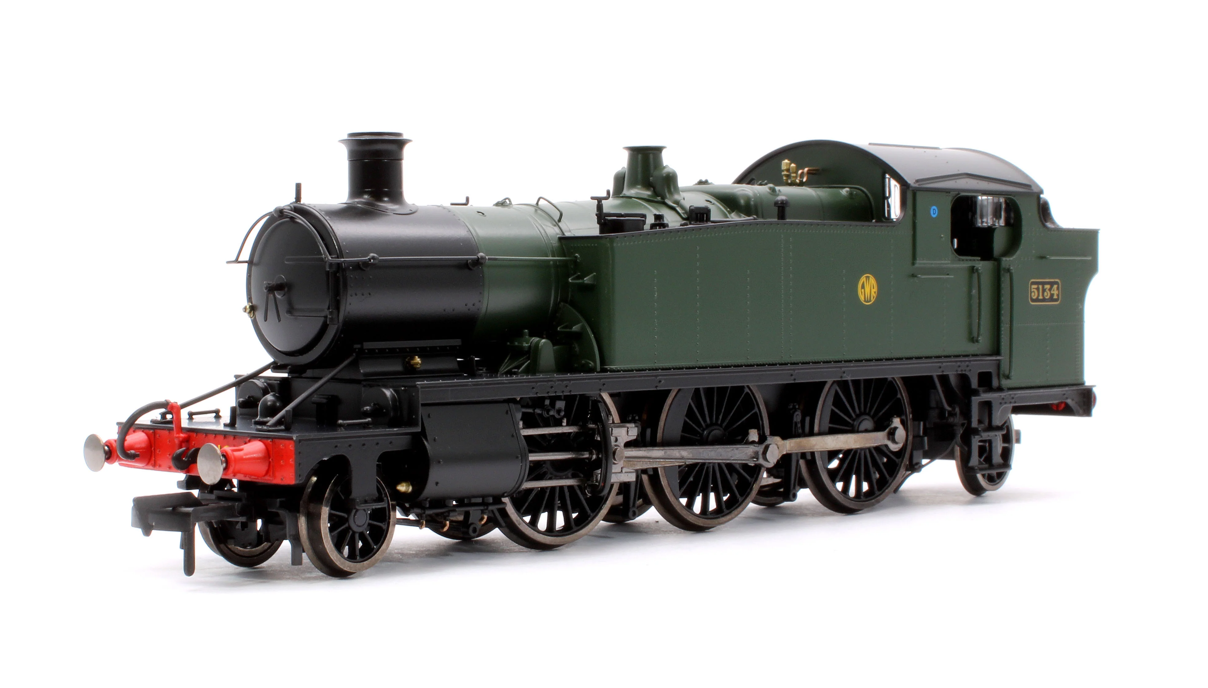 4S-041-010S Large Prairie 5134 GWR Green Shirt Button Steam Locomotive - DCC Sound