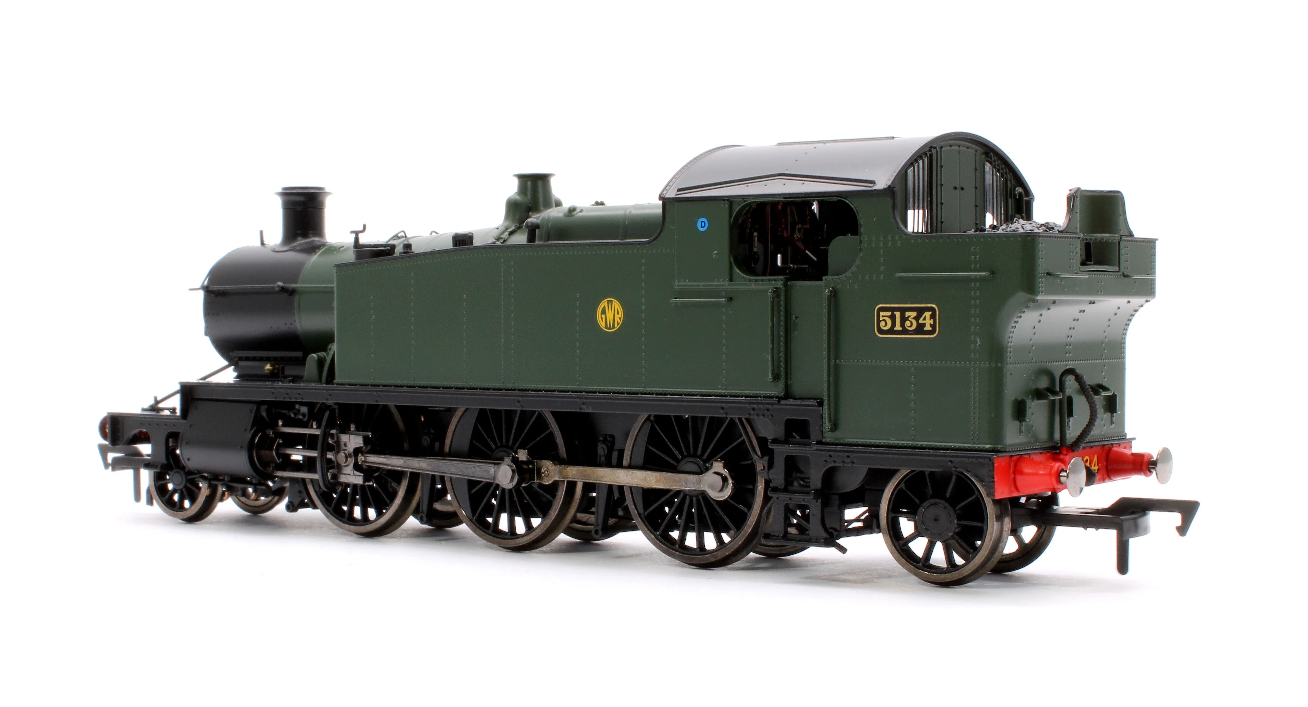 4S-041-010S Large Prairie 5134 GWR Green Shirt Button Steam Locomotive - DCC Sound - Image 2
