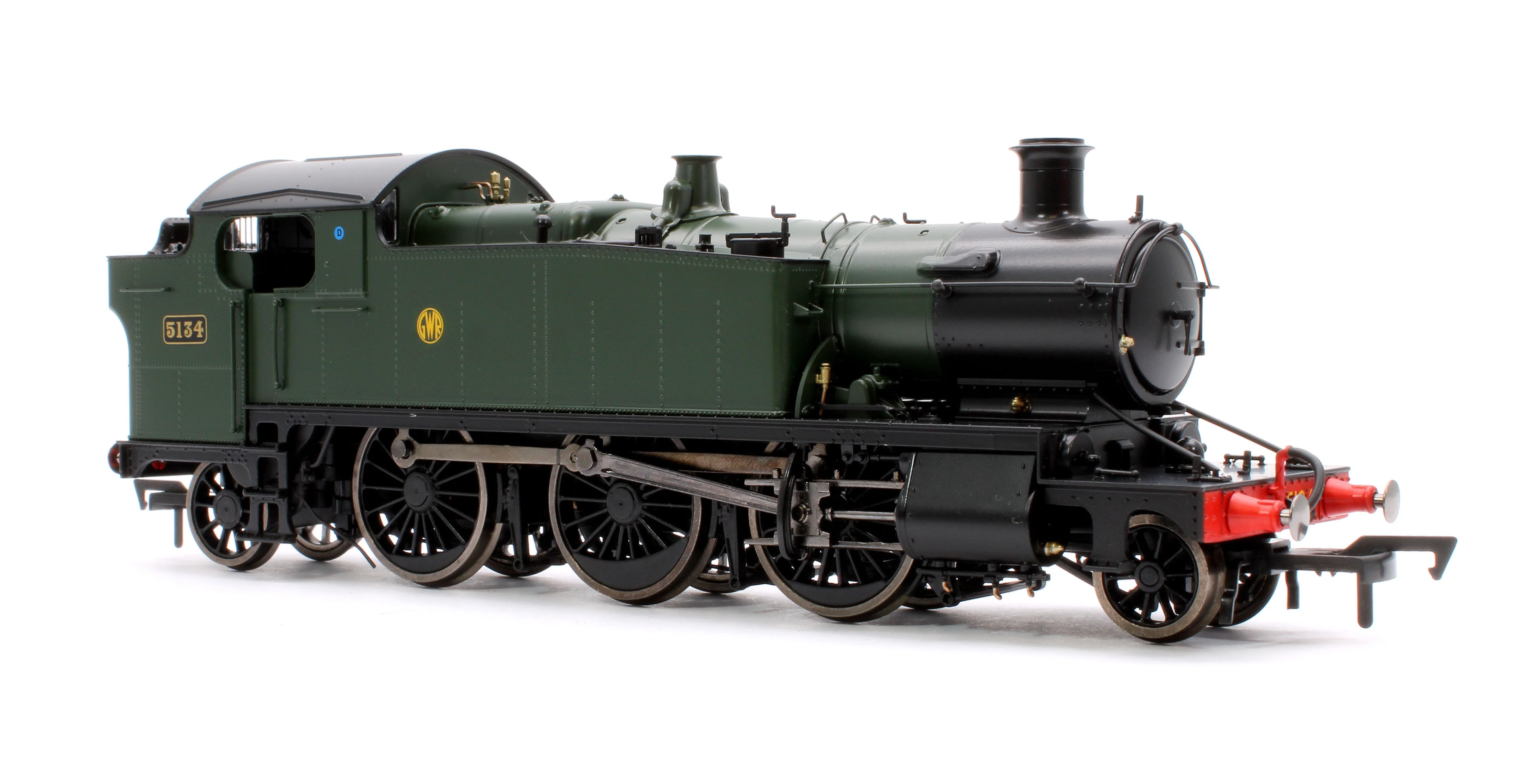 4S-041-010S Large Prairie 5134 GWR Green Shirt Button Steam Locomotive - DCC Sound - Image 4