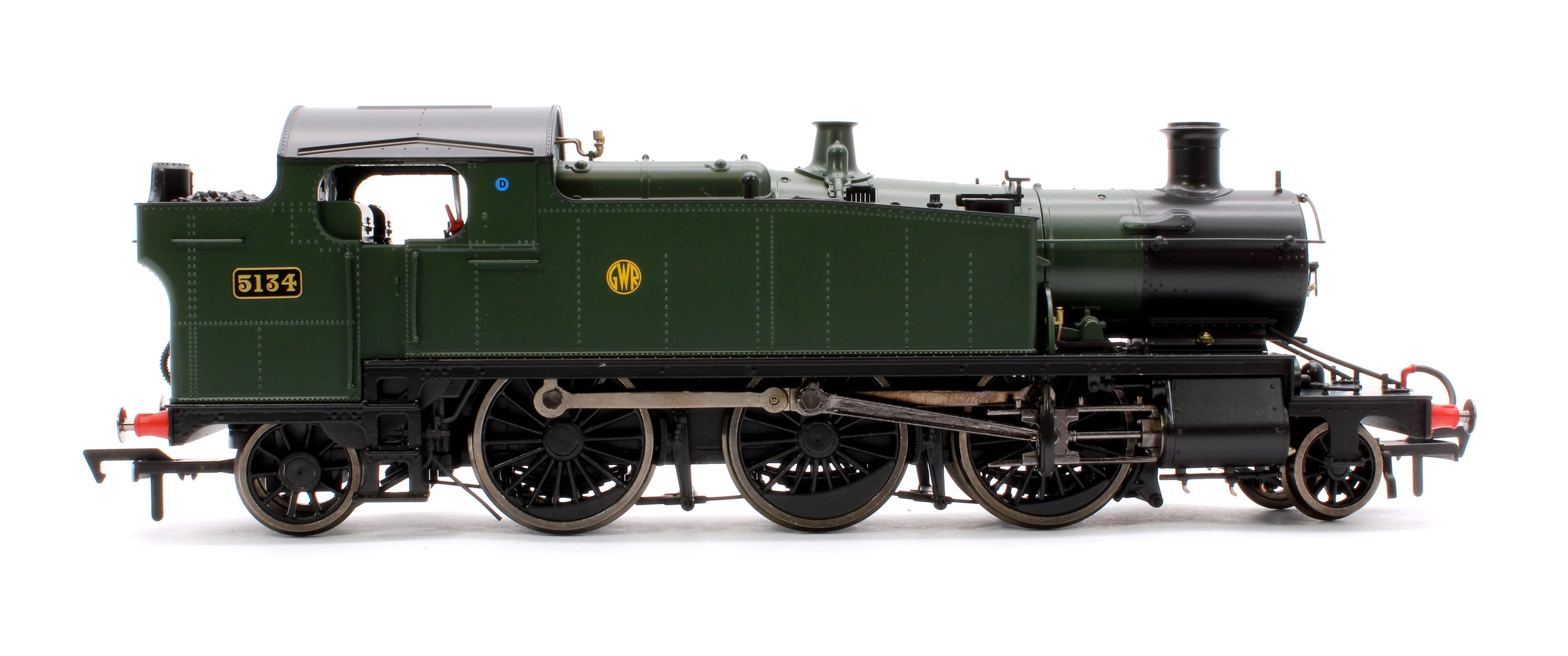 4S-041-010S Large Prairie 5134 GWR Green Shirt Button Steam Locomotive - DCC Sound - Image 6