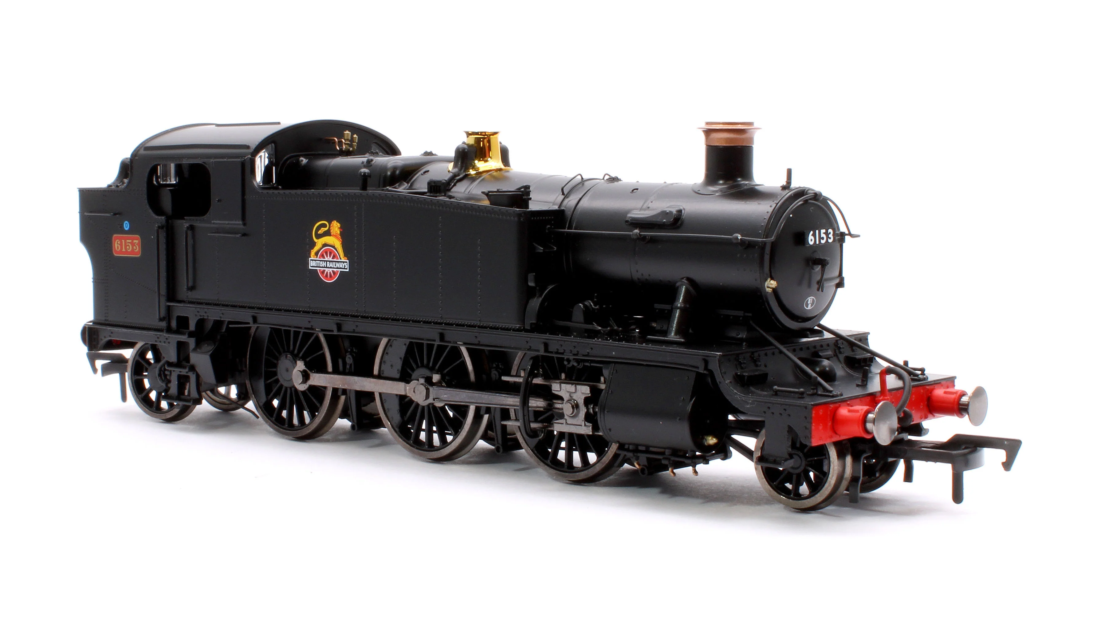 4S-041-013 Large Prairie 6153 BR Black Early Crest Steam Locomotive - Image 4