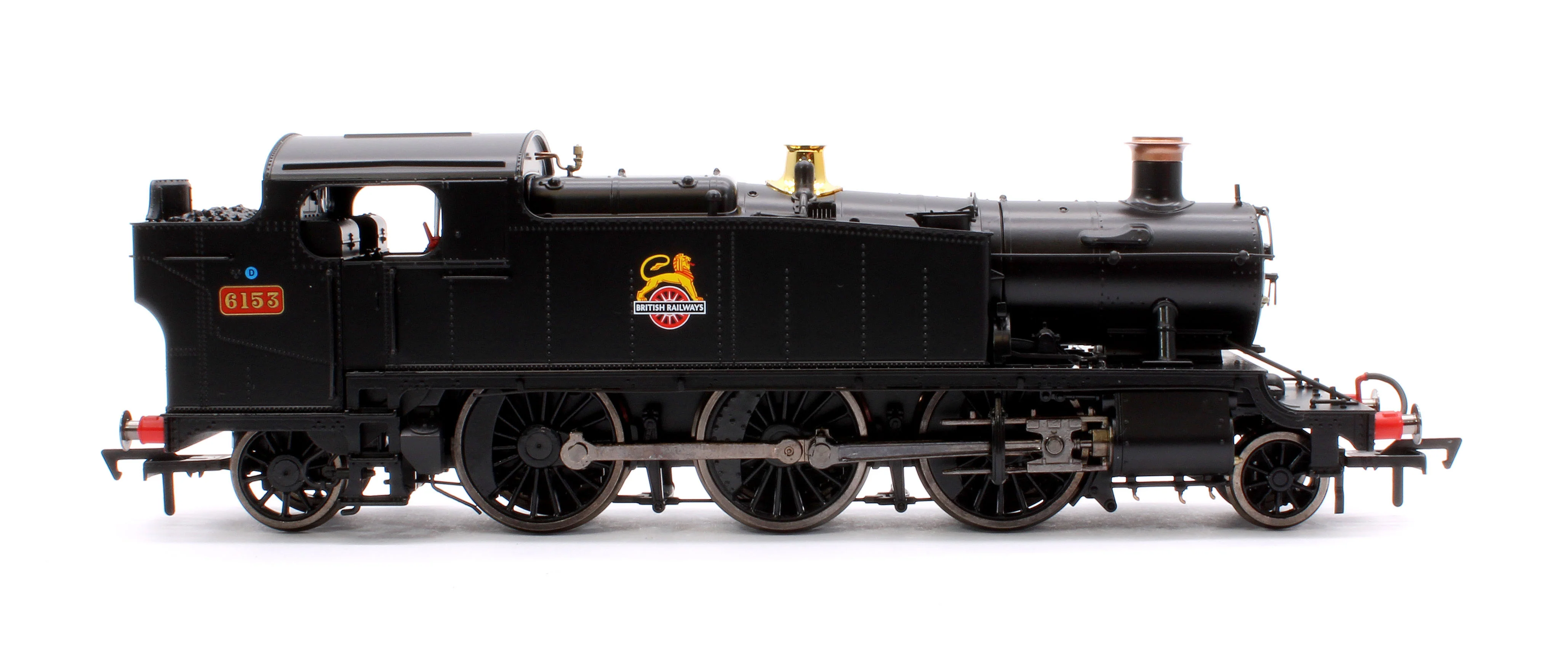 4S-041-013 Large Prairie 6153 BR Black Early Crest Steam Locomotive - Image 6