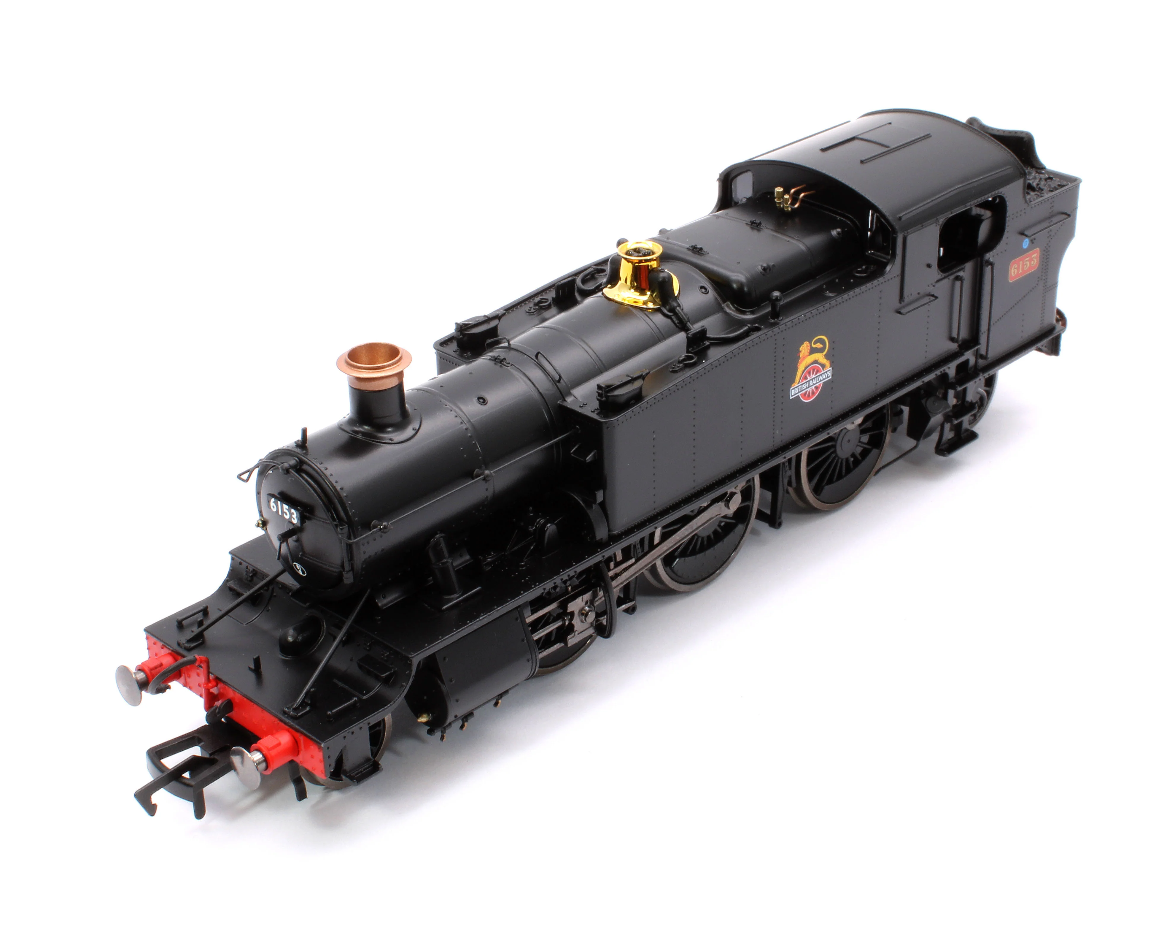 4S-041-013 Large Prairie 6153 BR Black Early Crest Steam Locomotive - Image 9