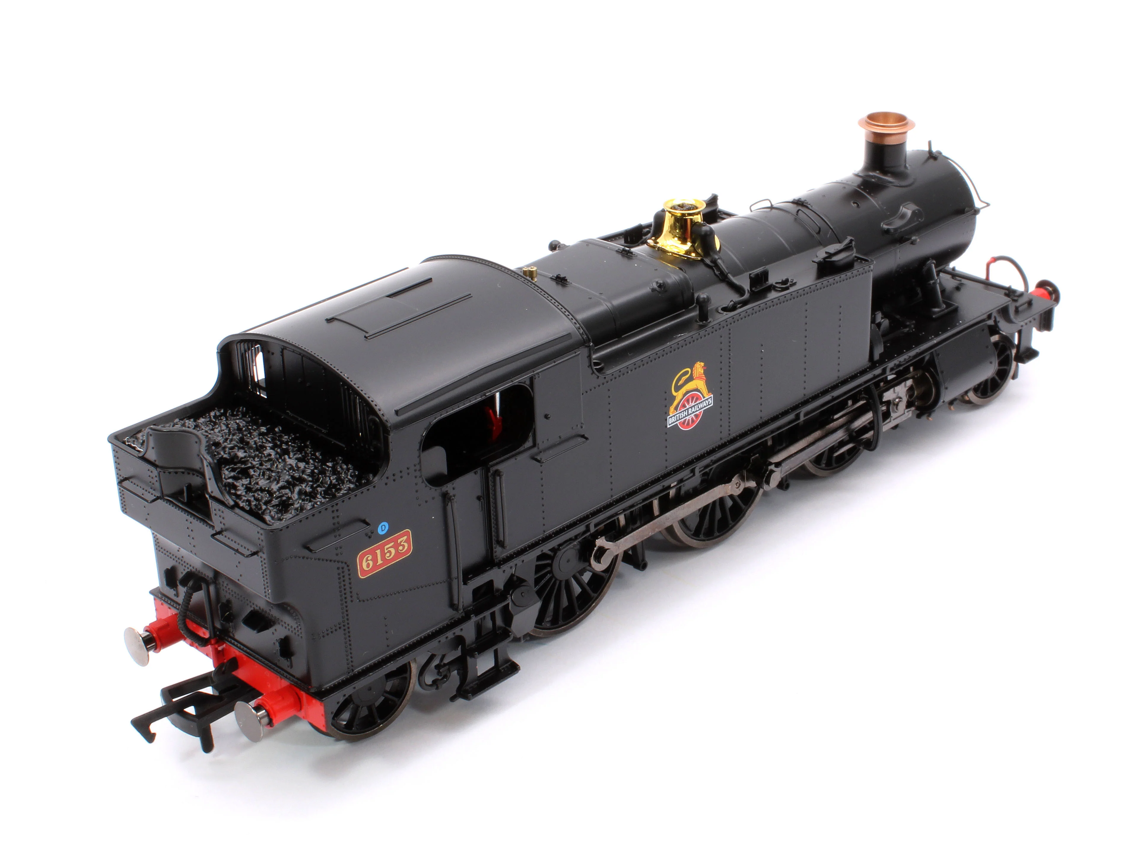 4S-041-013D Large Prairie 6153 BR Black Early Crest Steam Locomotive - DCC Fitted - Image 10