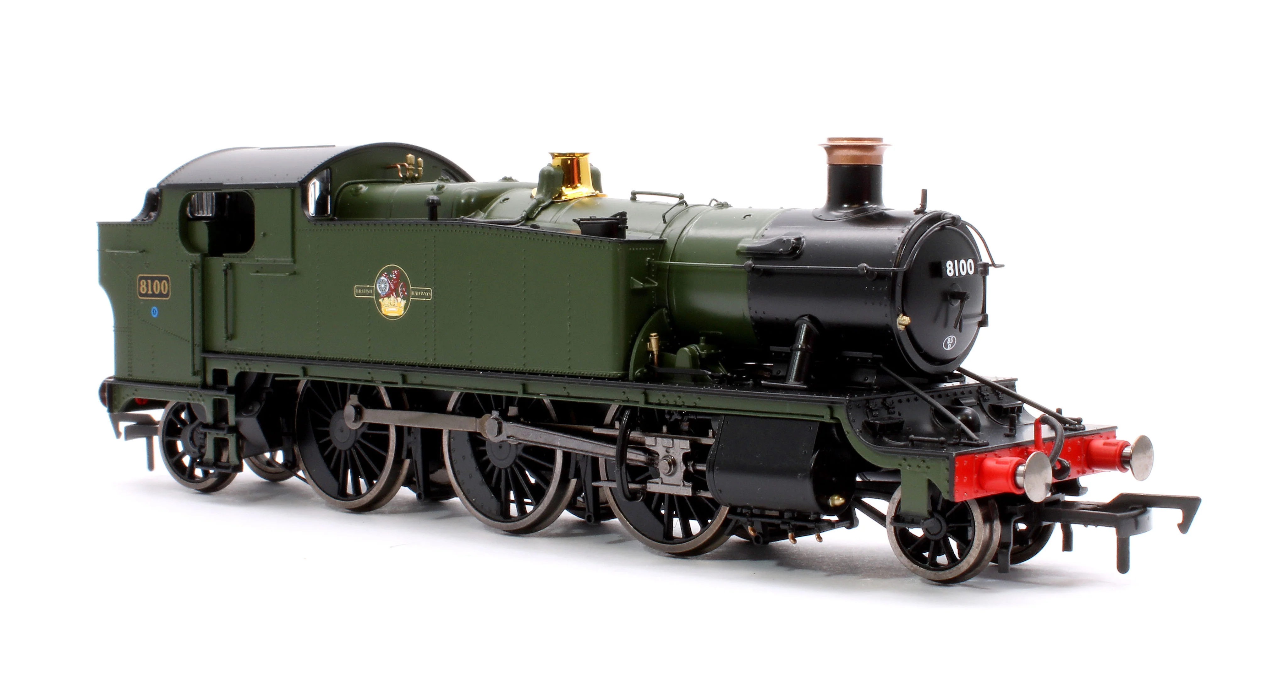 4S-041-014 Large Prairie 8100 BR Green Late Crest Steam Locomotive - Image 4