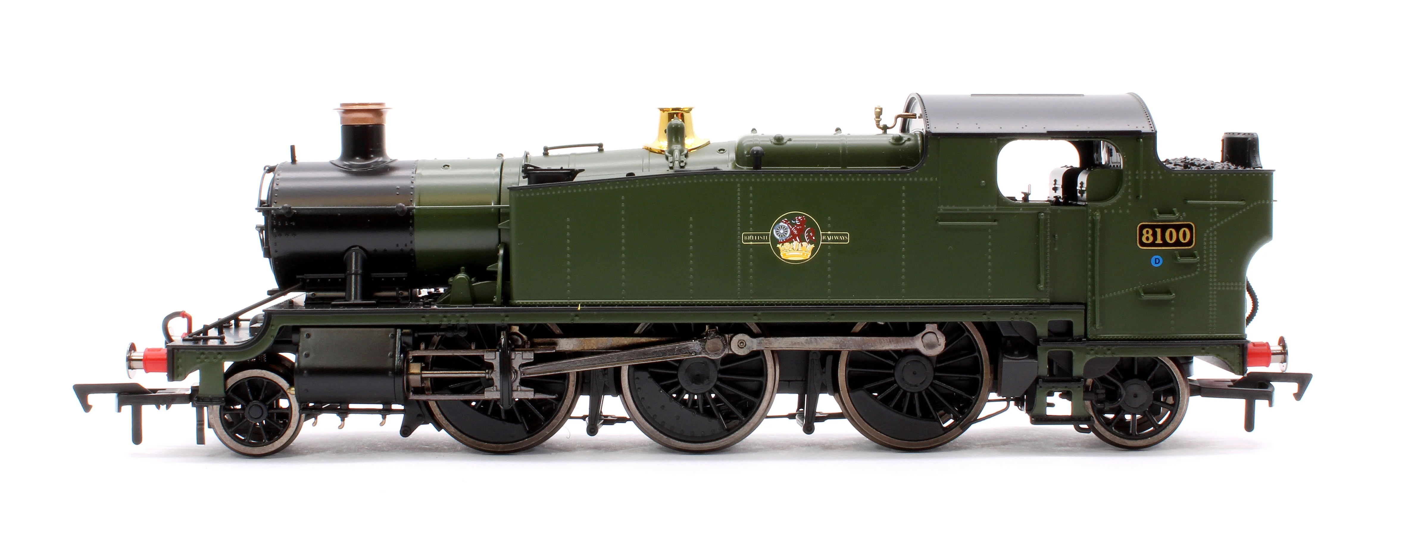 4S-041-014 Large Prairie 8100 BR Green Late Crest Steam Locomotive - Image 5