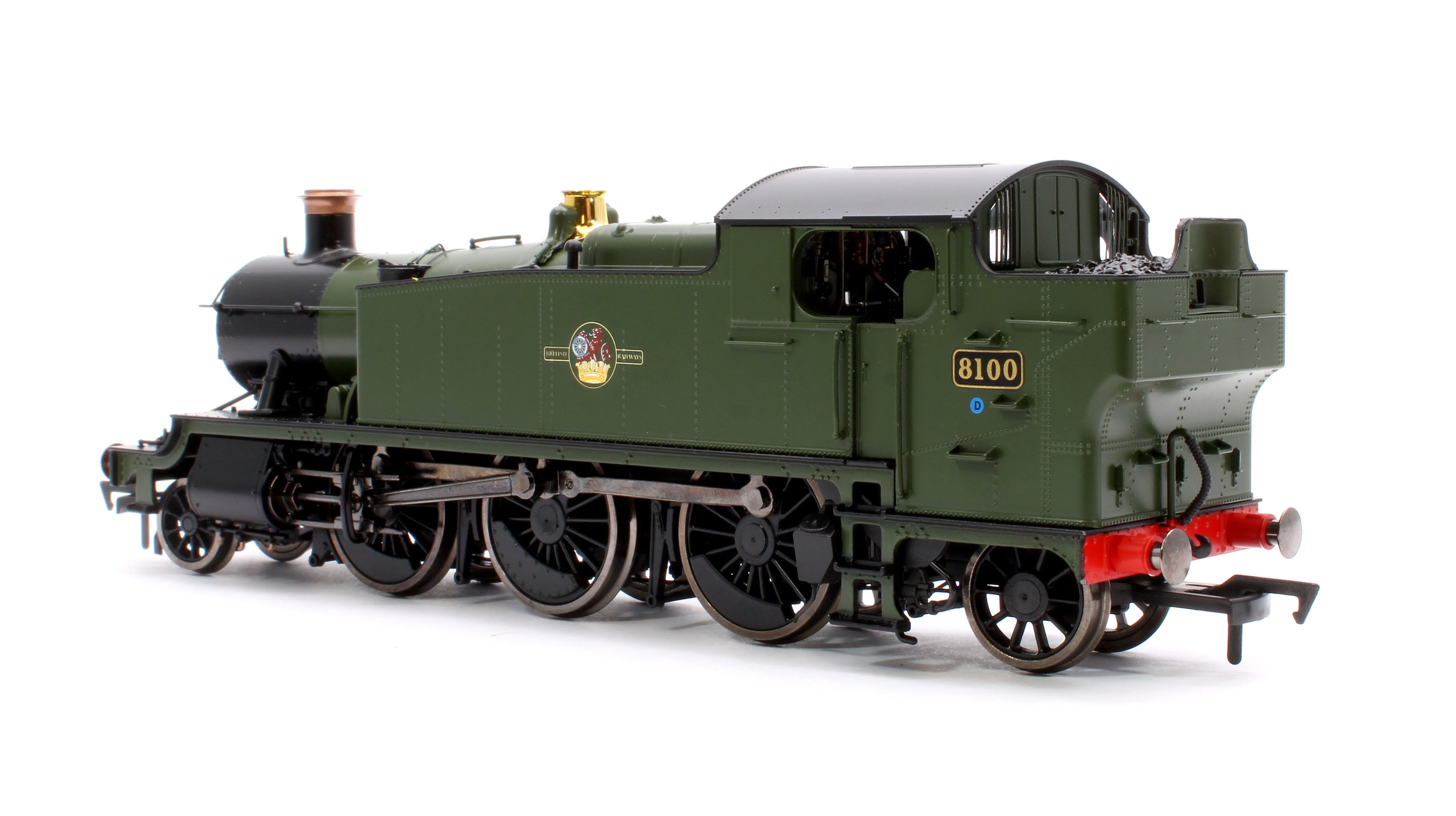 4S-041-014D Large Prairie 8100 BR Green Late Crest Steam Locomotive - DCC Fitted - Image 2