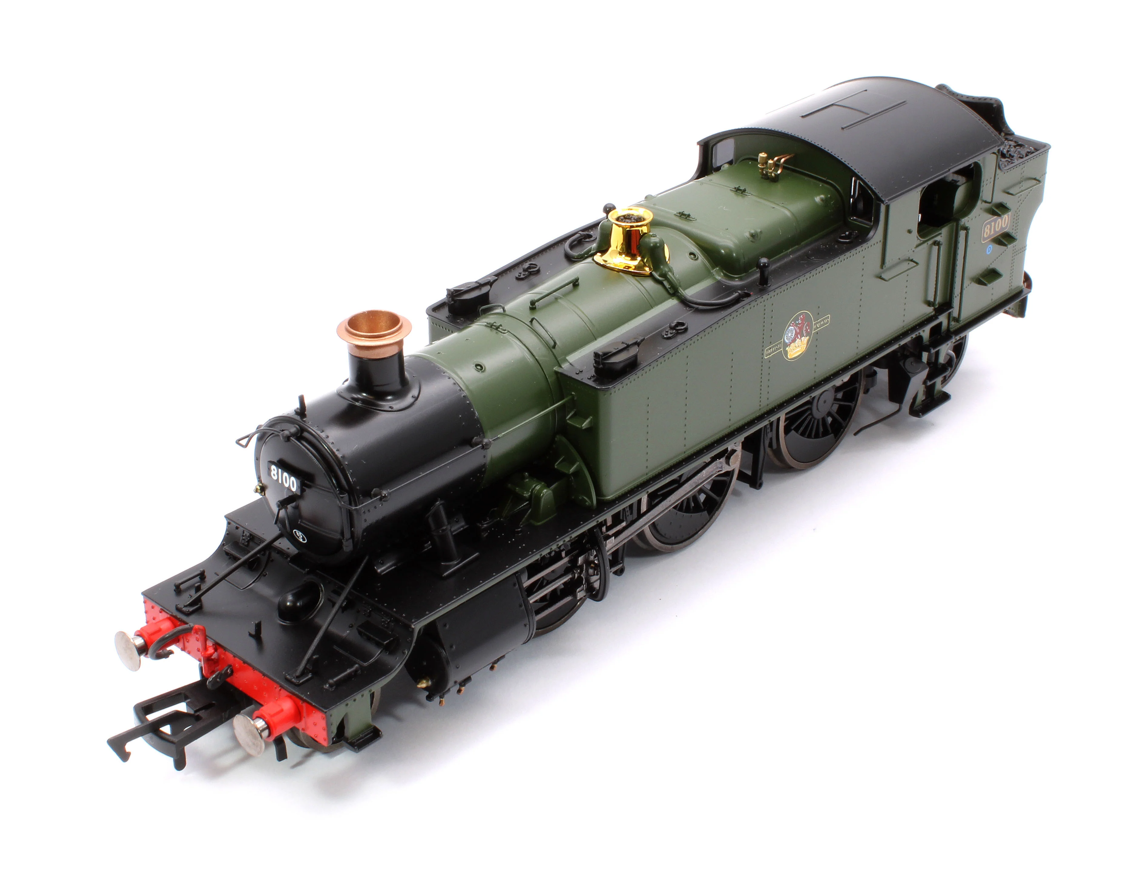 4S-041-014D Large Prairie 8100 BR Green Late Crest Steam Locomotive - DCC Fitted - Image 9