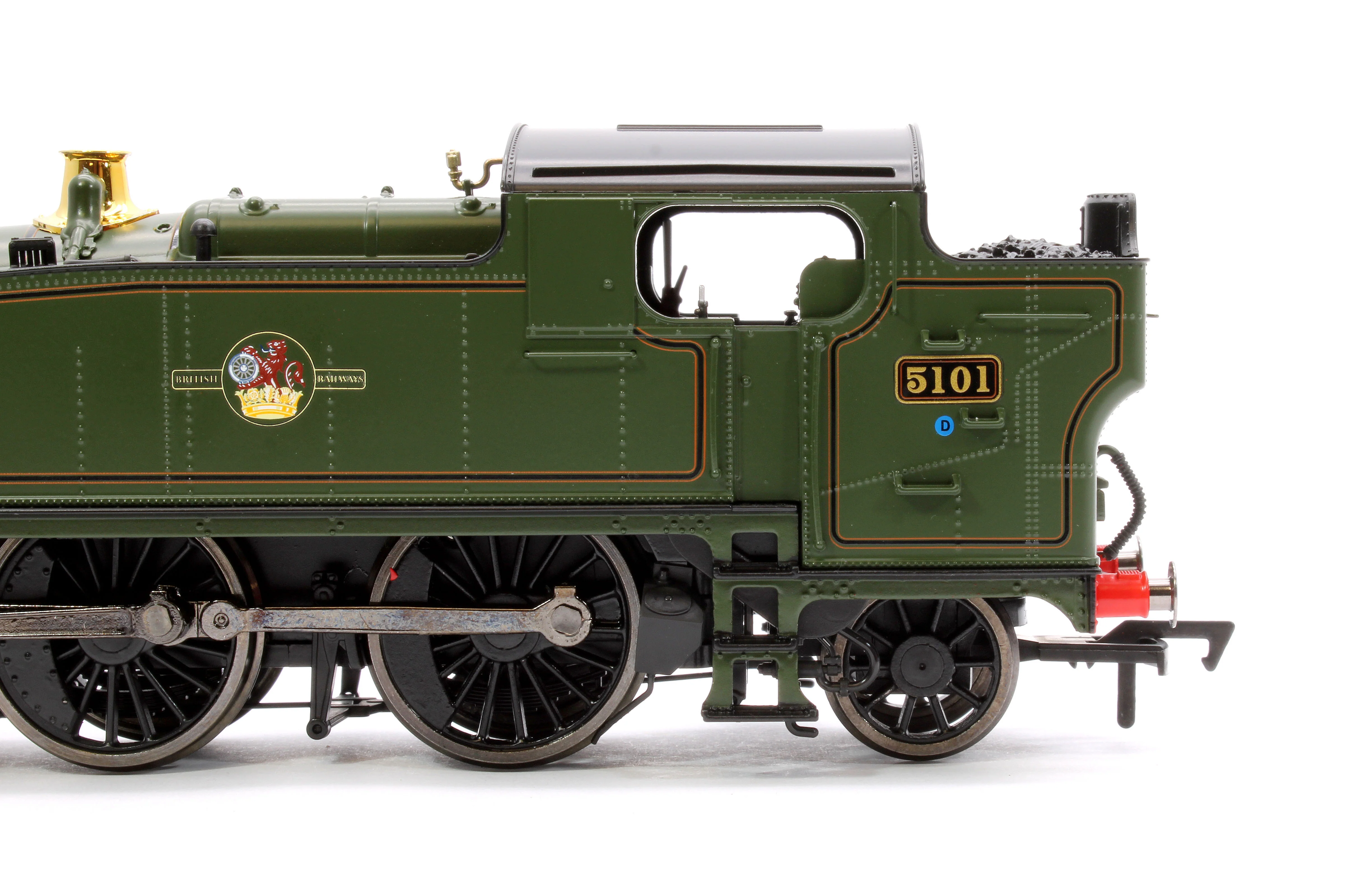 4S-041-015S Large Prairie 5101 Lined BR Green Late Crest Steam Locomotive - DCC Sound - Image 8