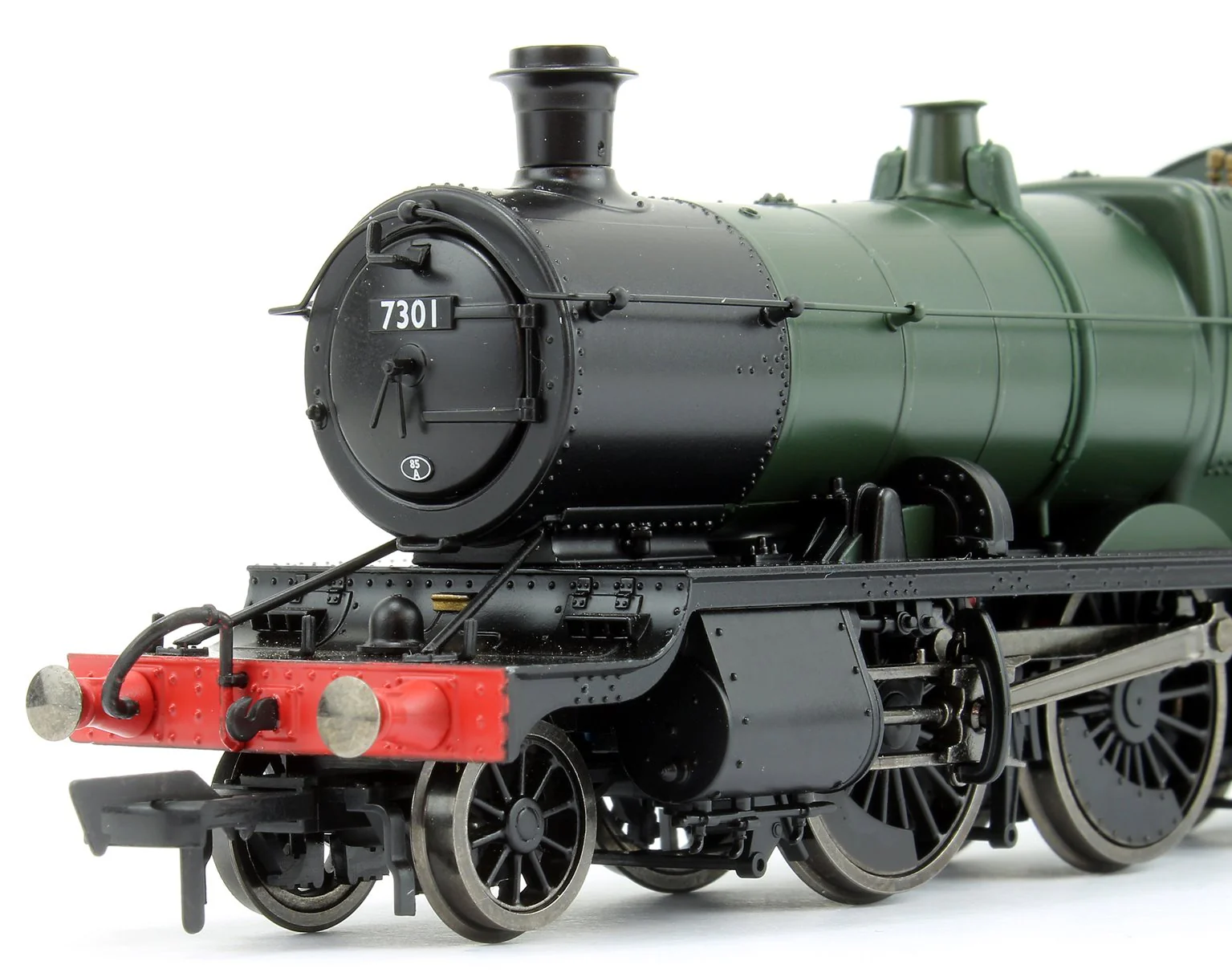 4S-043-003 GWR Mogul 2-6-0 Locomotive Green with GWR & BR Smoke Box Number Plate #7301 - Image 6