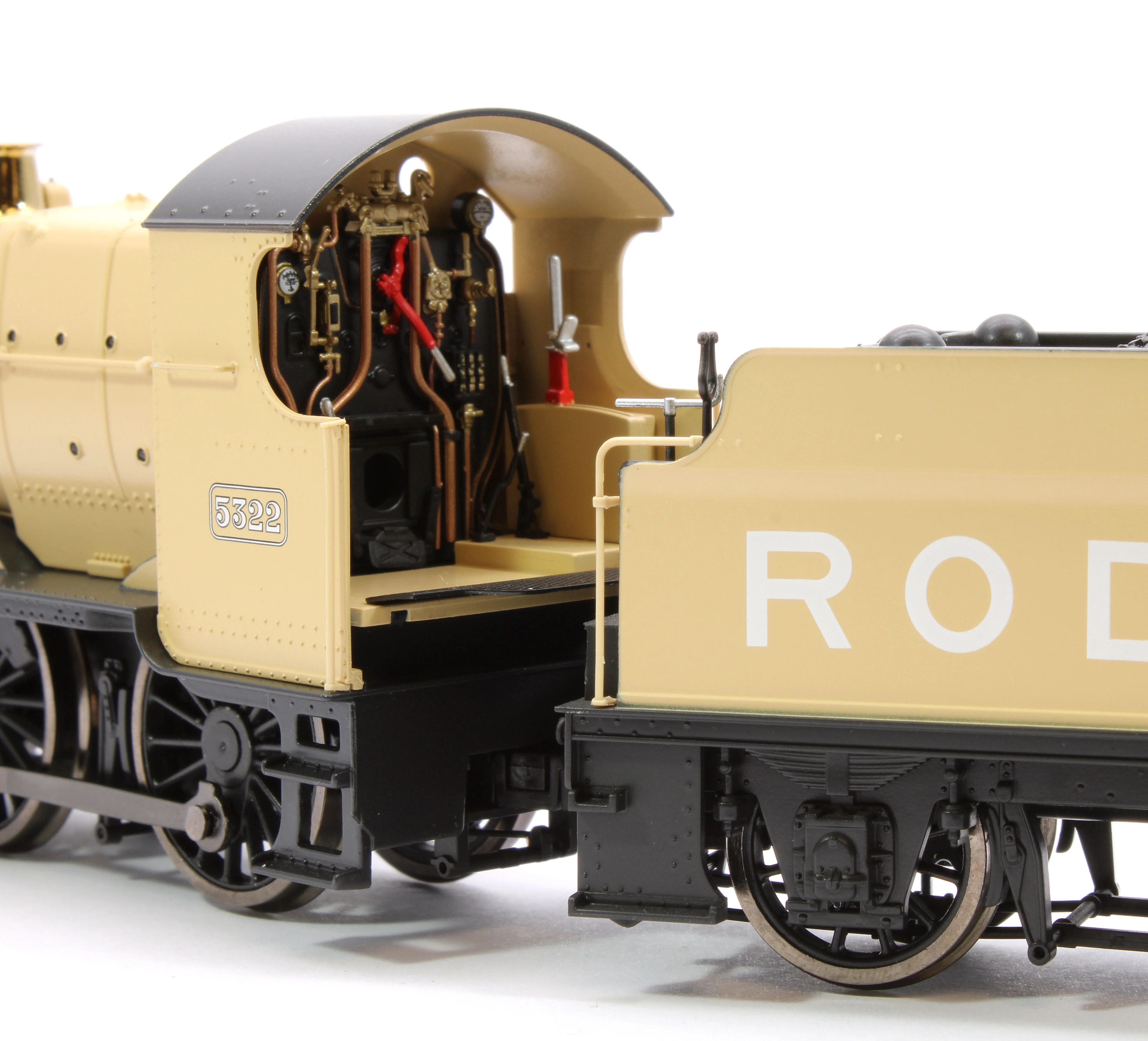 4S-043-008 GWR 43xx 2-6-0 Mogul 5322 Khaki Steam Locomotive - Image 8