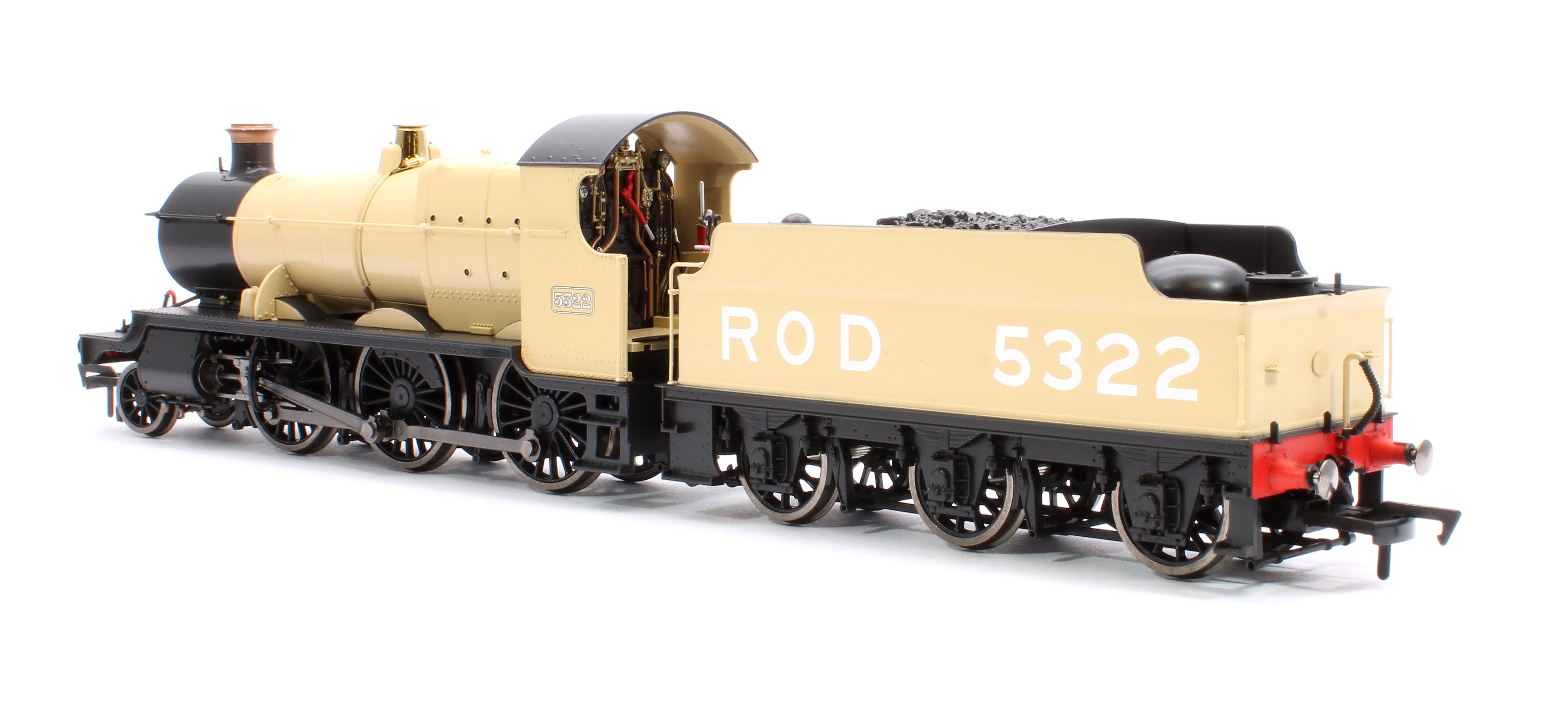4S-043-008S GWR 43xx 2-6-0 Mogul 5322 Khaki Steam Locomotive - DCC Sound - Image 2