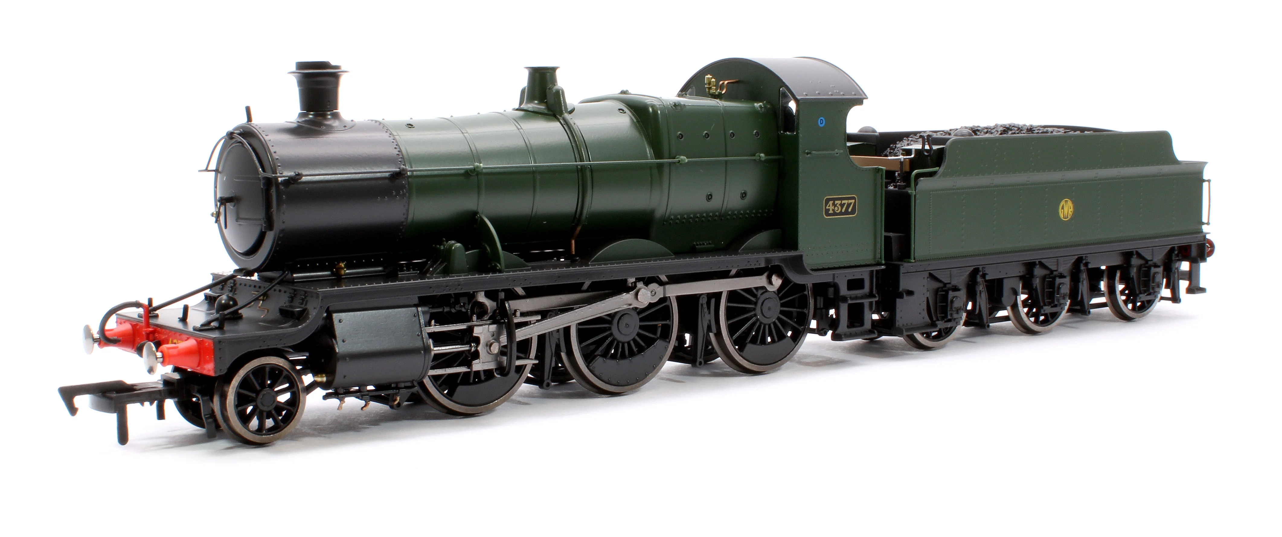4S-043-011 GWR 43xx 2-6-0 Mogul 4377 GWR Shirt Button Steam Locomotive