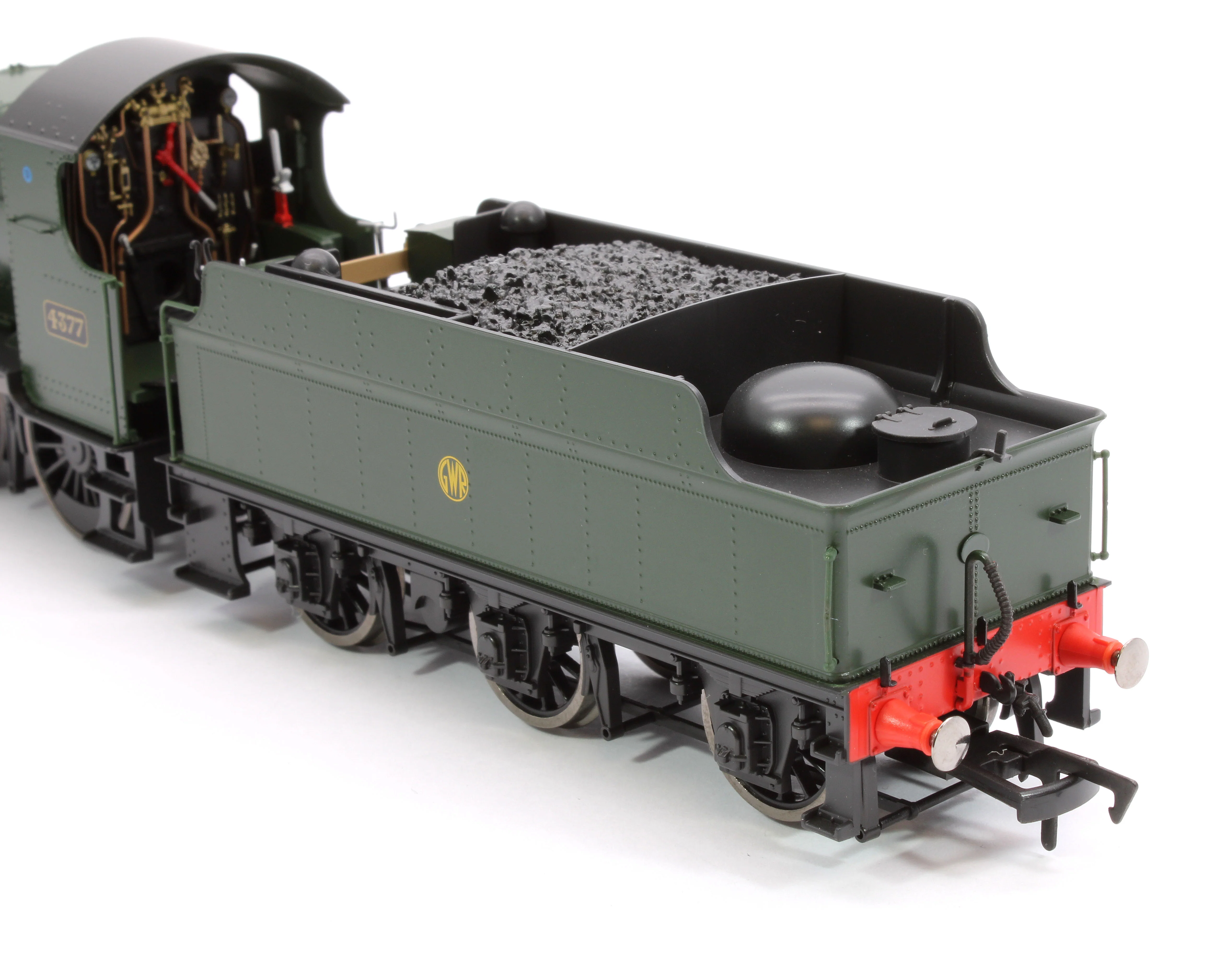 4S-043-011 GWR 43xx 2-6-0 Mogul 4377 GWR Shirt Button Steam Locomotive - Image 10