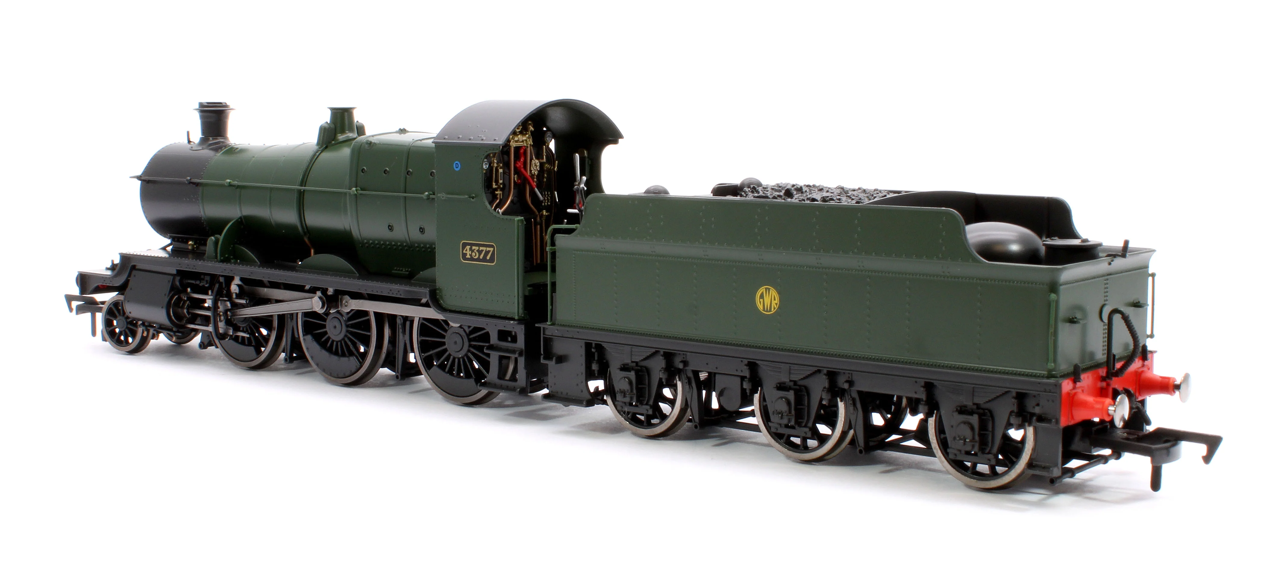 4S-043-011 GWR 43xx 2-6-0 Mogul 4377 GWR Shirt Button Steam Locomotive - Image 2