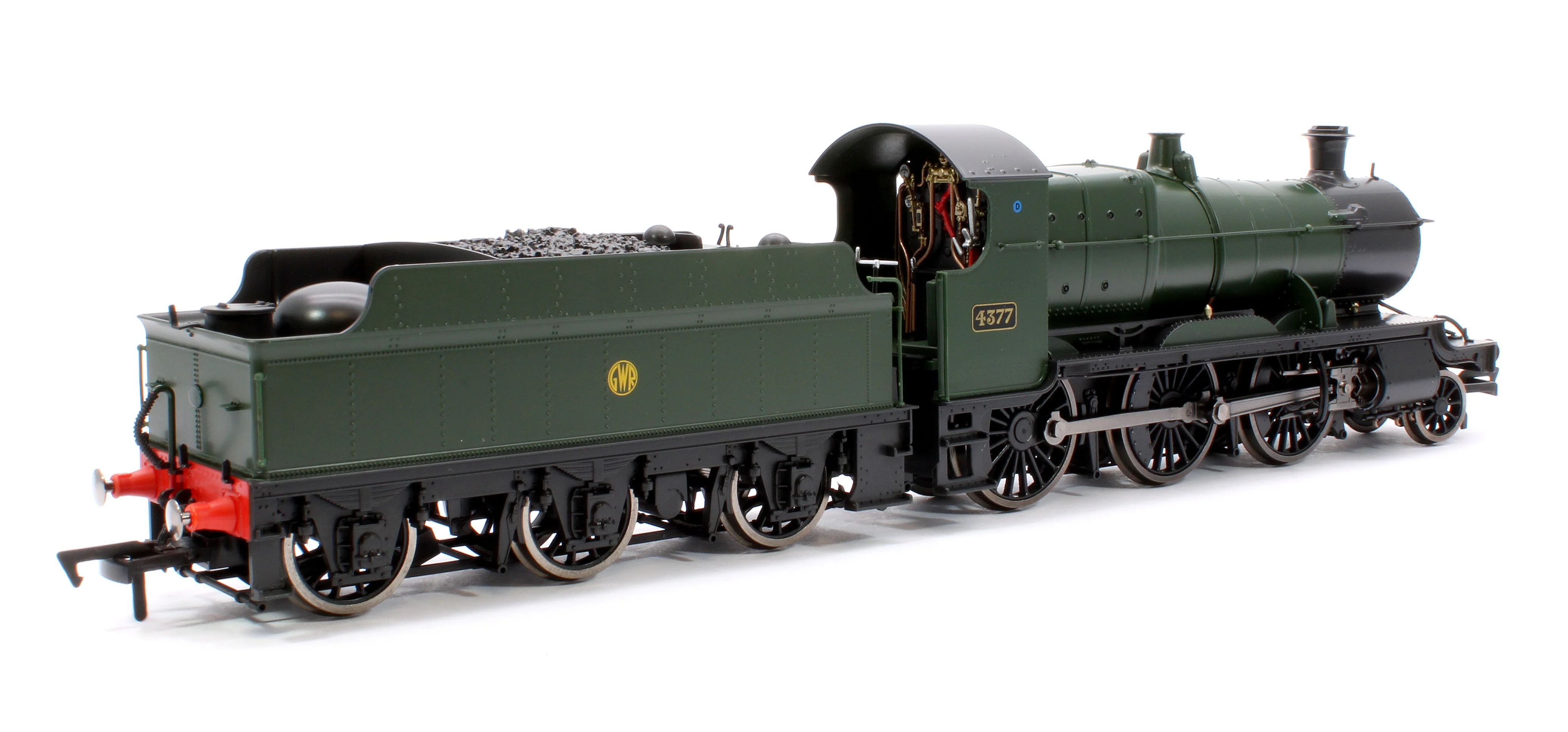 4S-043-011 GWR 43xx 2-6-0 Mogul 4377 GWR Shirt Button Steam Locomotive - Image 3