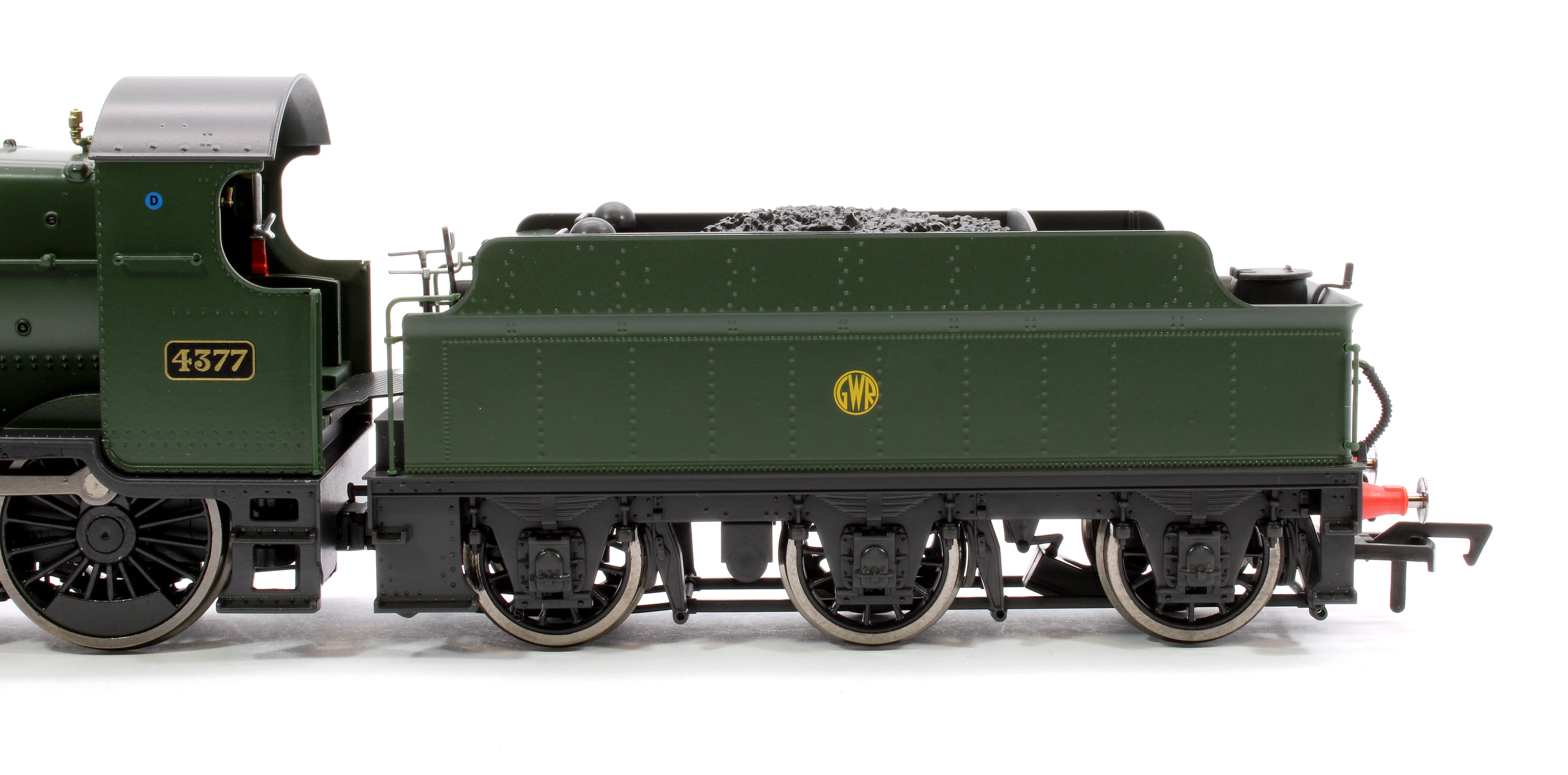 4S-043-011 GWR 43xx 2-6-0 Mogul 4377 GWR Shirt Button Steam Locomotive - Image 7