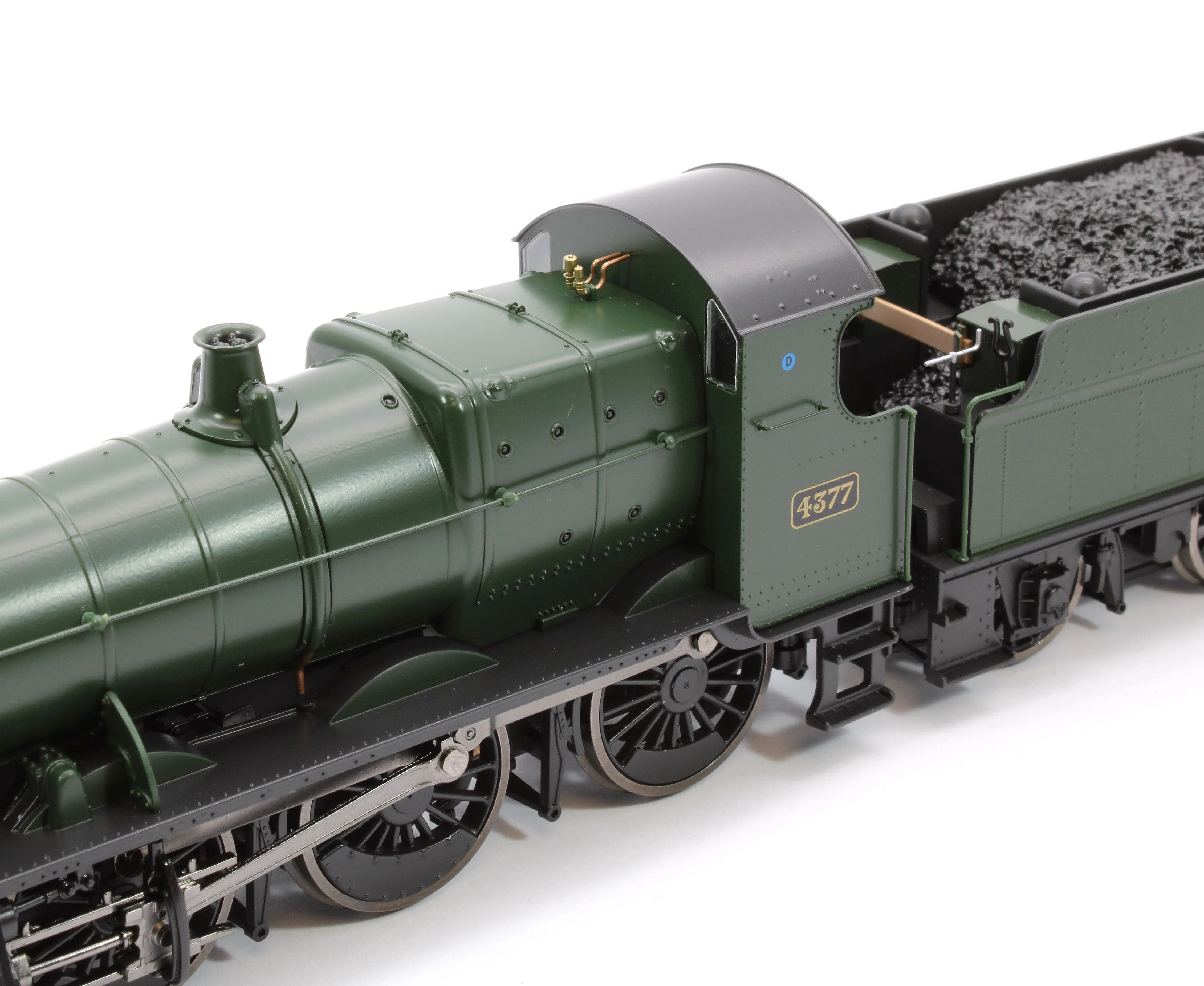 4S-043-011S GWR 43xx 2-6-0 Mogul 4377 GWR Shirt Button Steam Locomotive - DCC Sound - Image 12