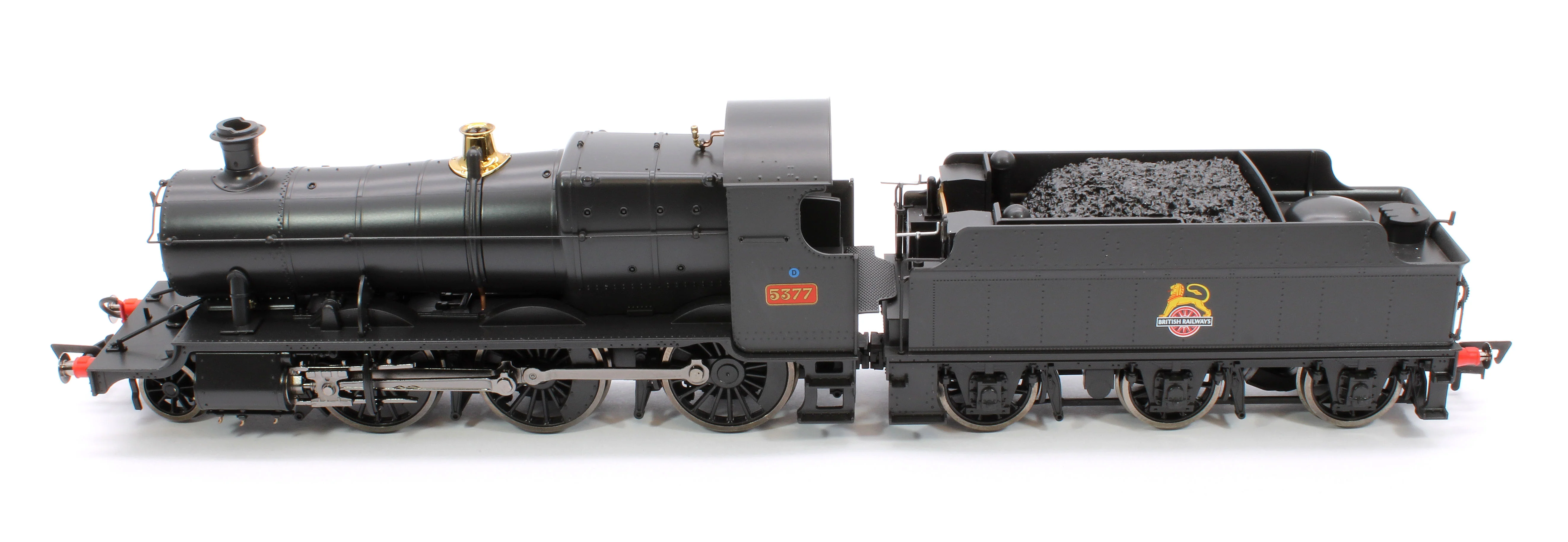 4S-043-014 GWR 43xx 2-6-0 Mogul 5377 BR Black Early Crest Steam Locomotive - Image 11