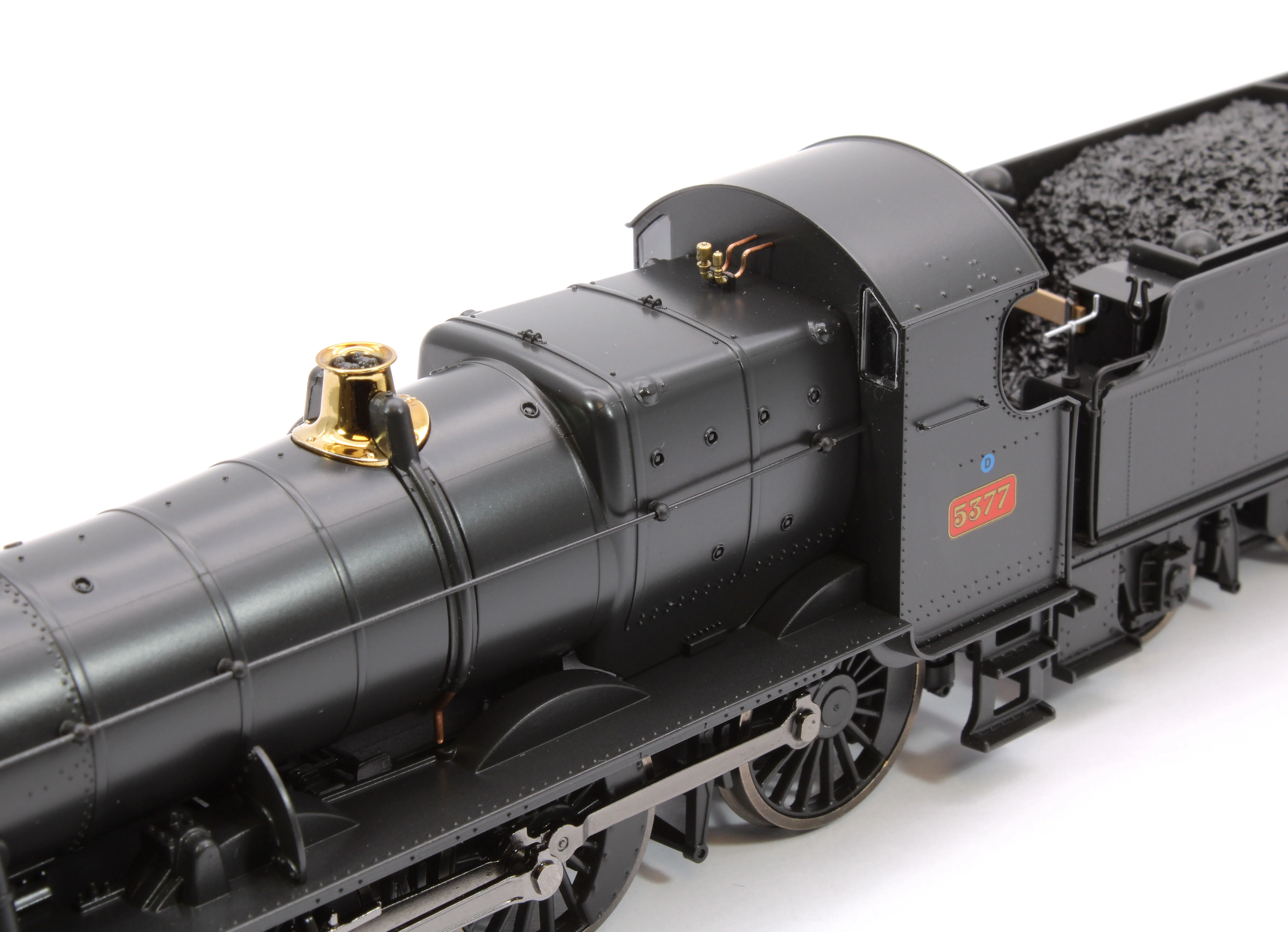 4S-043-014 GWR 43xx 2-6-0 Mogul 5377 BR Black Early Crest Steam Locomotive - Image 12
