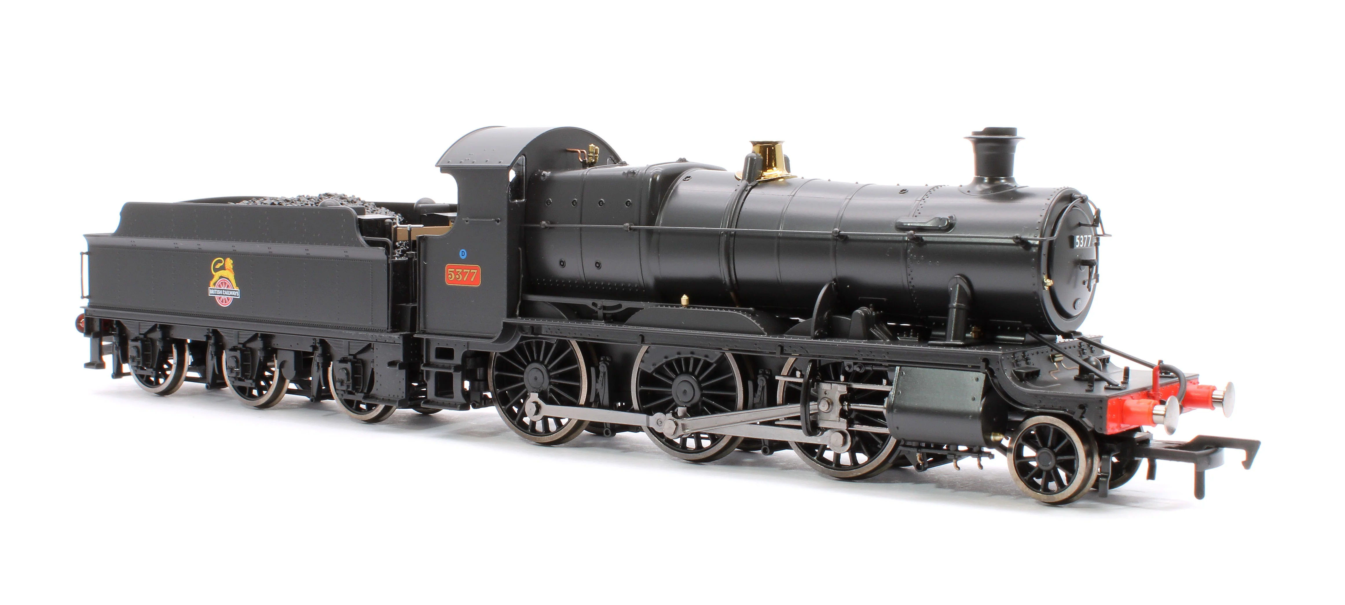 4S-043-014D GWR 43xx 2-6-0 Mogul 5377 BR Black Early Crest Steam Locomotive - DCC Fitted - Image 4