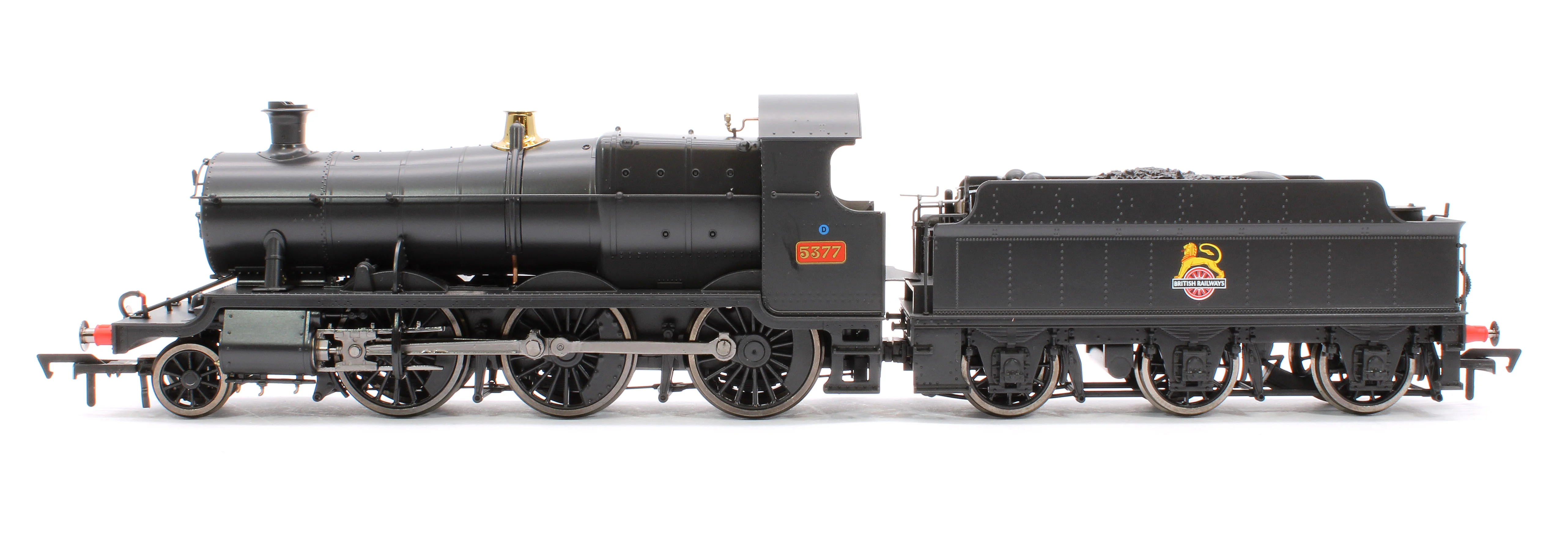 4S-043-014D GWR 43xx 2-6-0 Mogul 5377 BR Black Early Crest Steam Locomotive - DCC Fitted - Image 5