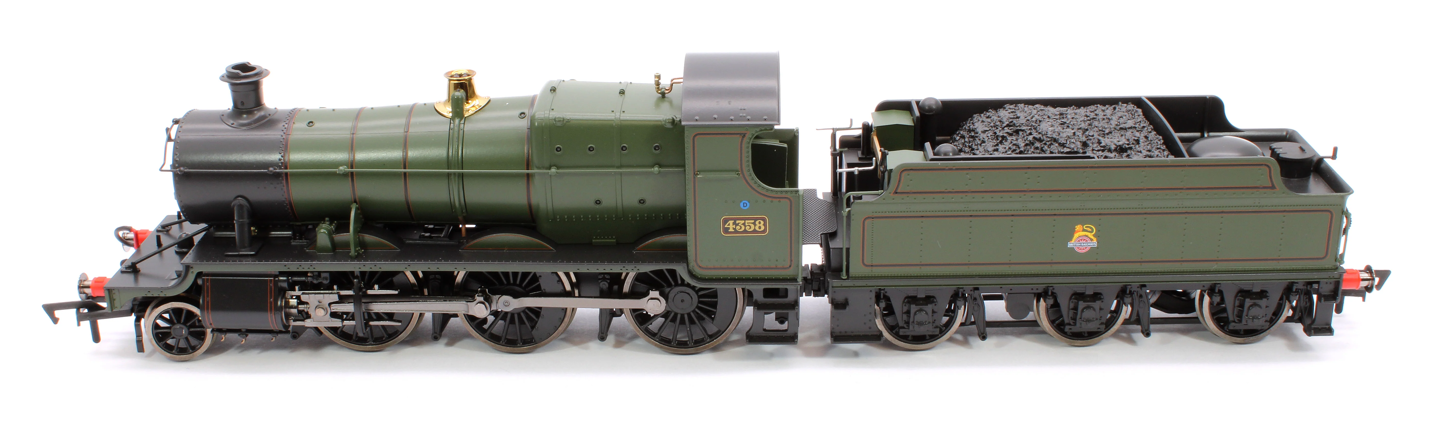 4S-043-015 GWR 43xx 2-6-0 Mogul 4358 BR Lined Green Early Crest Steam Locomotive - Image 11