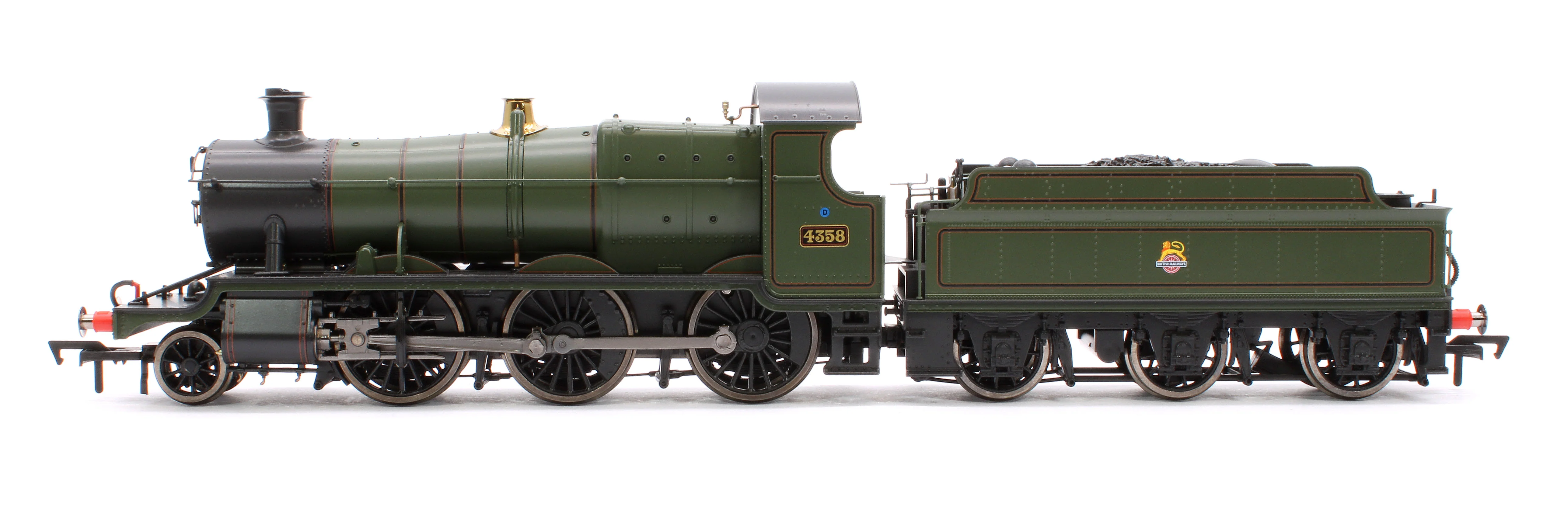 4S-043-015 GWR 43xx 2-6-0 Mogul 4358 BR Lined Green Early Crest Steam Locomotive - Image 5