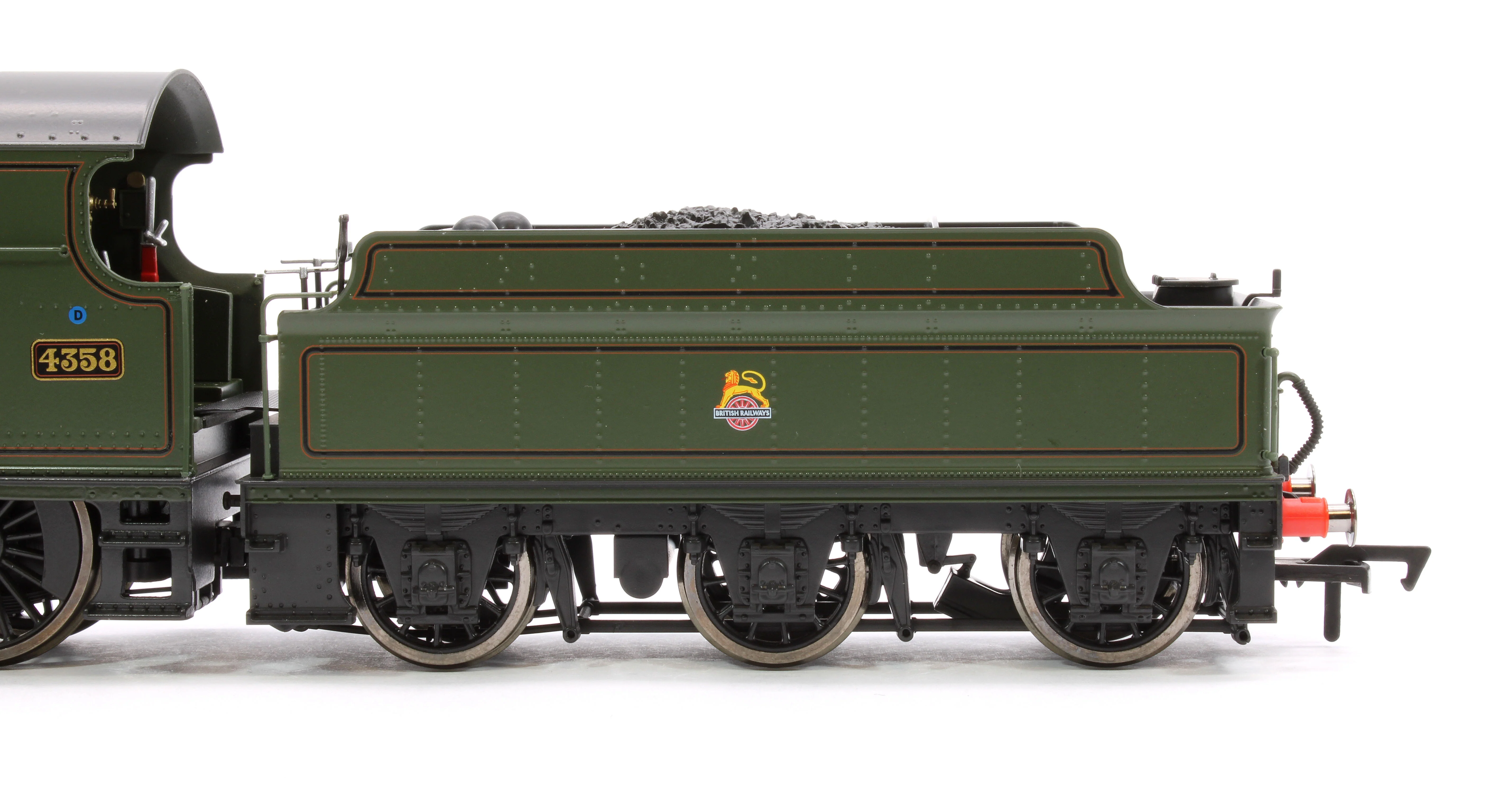 4S-043-015 GWR 43xx 2-6-0 Mogul 4358 BR Lined Green Early Crest Steam Locomotive - Image 7
