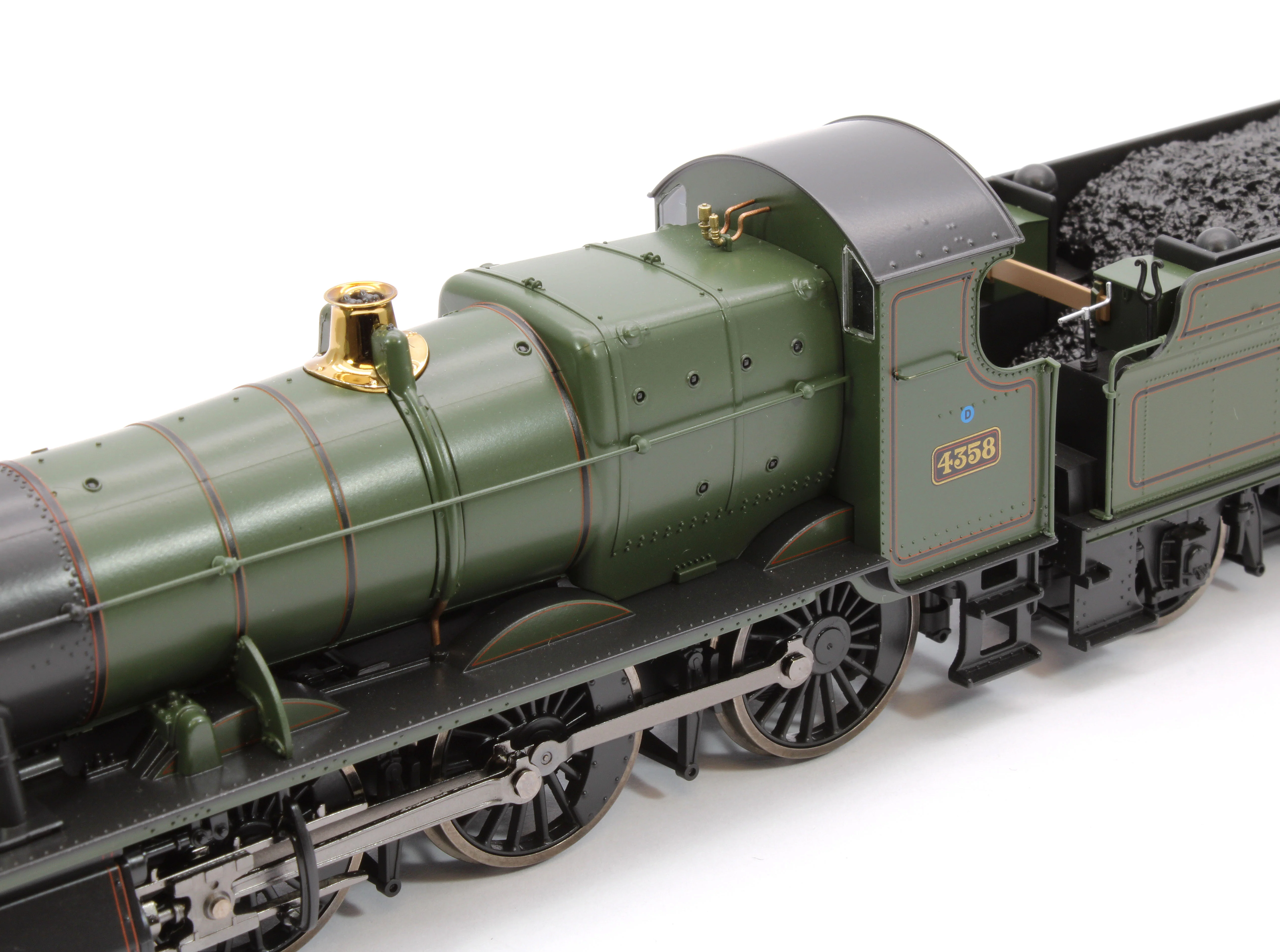 4S-043-015S GWR 43xx 2-6-0 Mogul 4358 BR Lined Green Early Crest Steam Locomotive - DCC Sound - Image 12